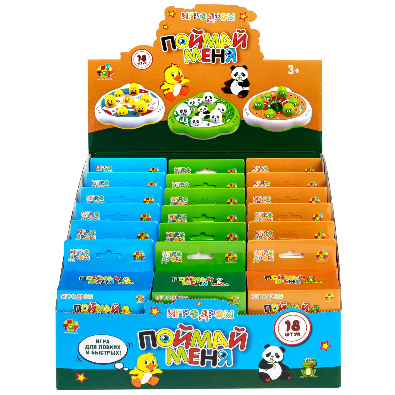 Настольная игра 1TOY Игродром Поймай меня, мини, в ассортименте