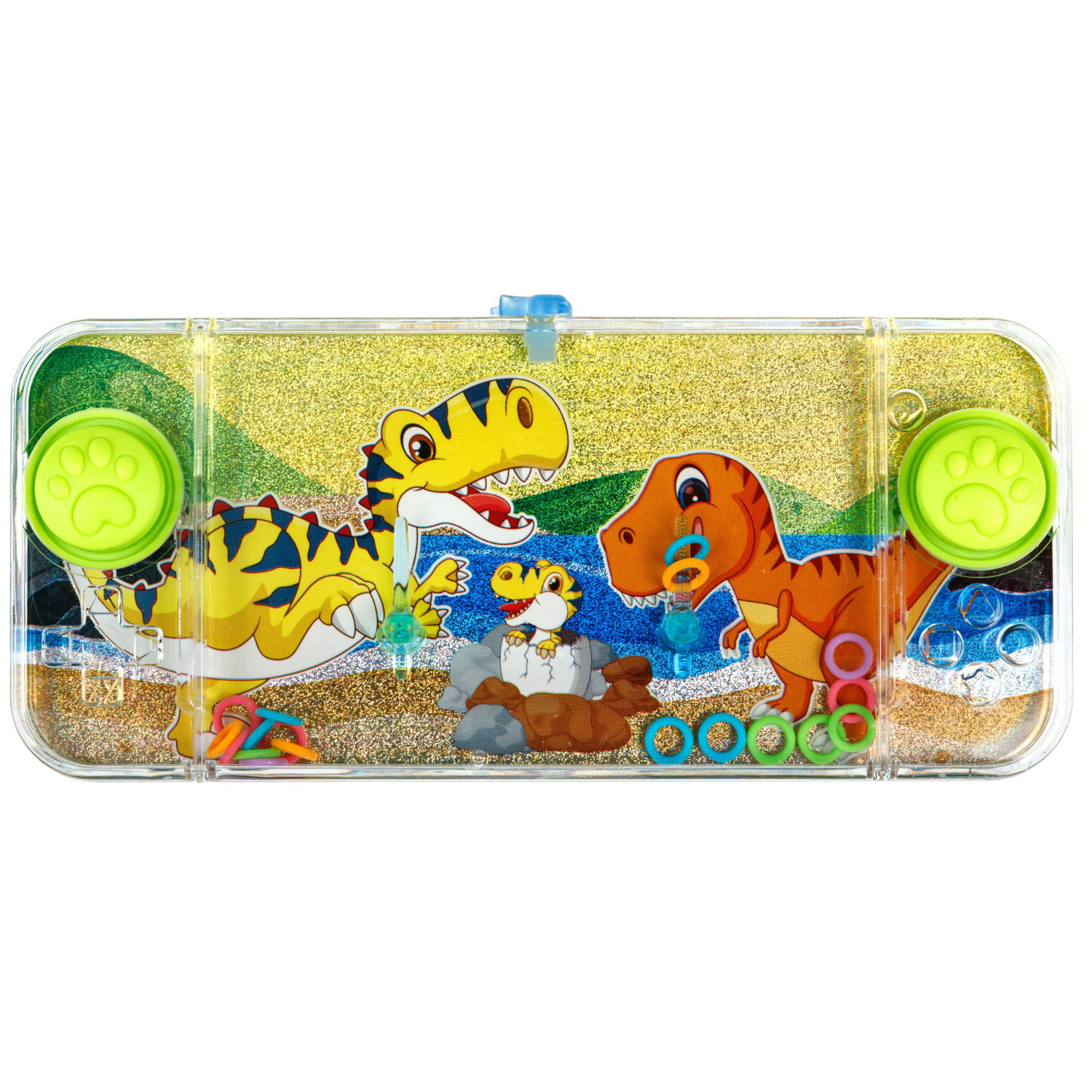 Водный тетрис 1TOY Игра с водой Насади колечки Динозавры, 15,5х7х2 см, 3 вида