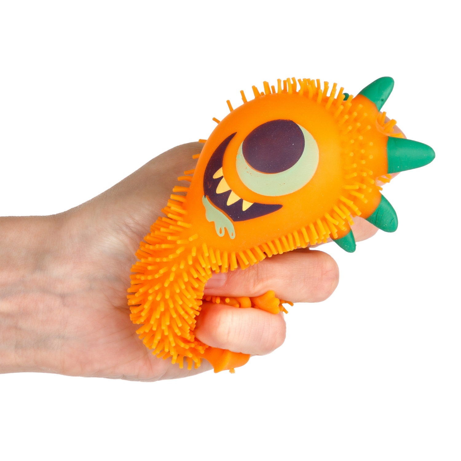 Игрушка-антистресс для рук 1toy Йо-Ёжики, "Монстр" 10 см, со светом, 4 вида в ассортименте