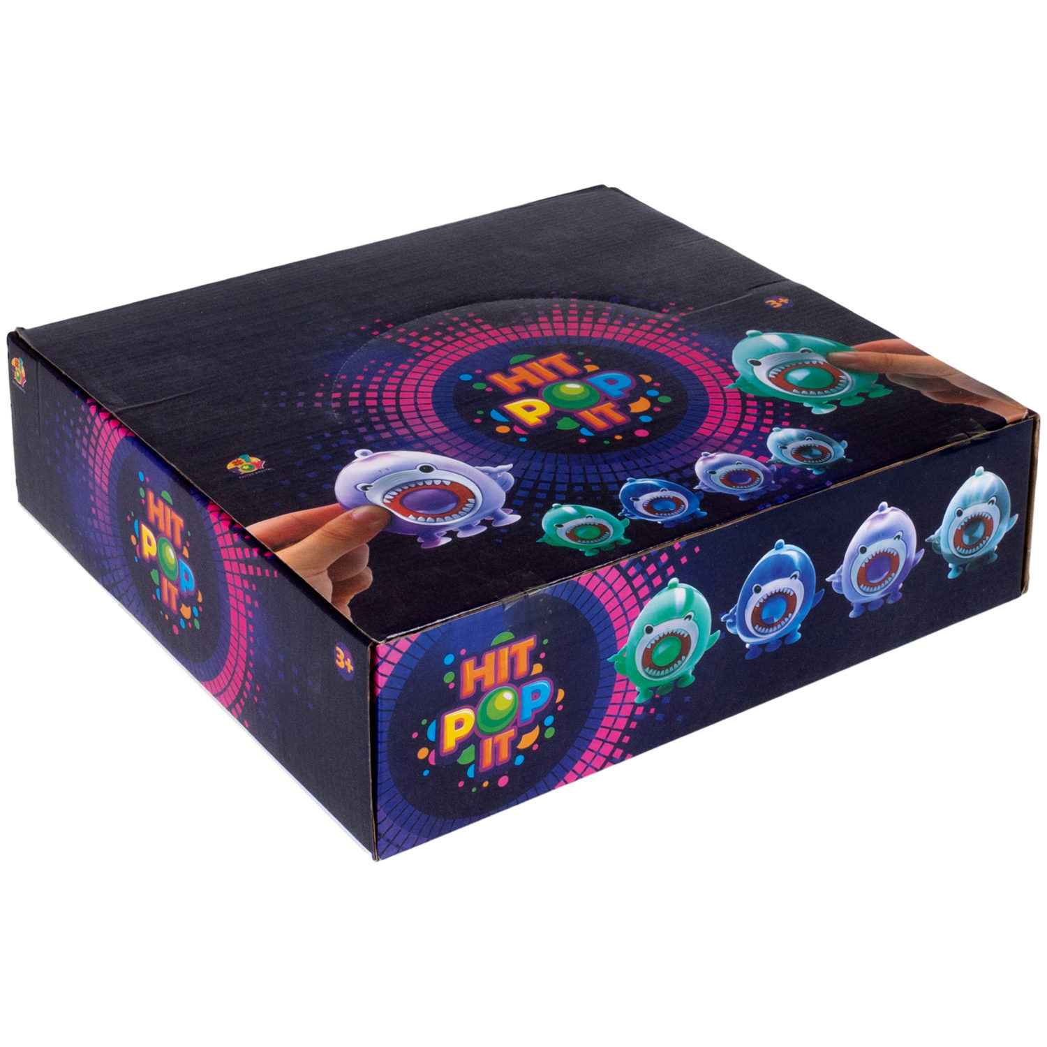 1TOY Жмяка Hit Pop It "Акулы" на присосках 8,5х4х7 см, 4 вида в ассортименте