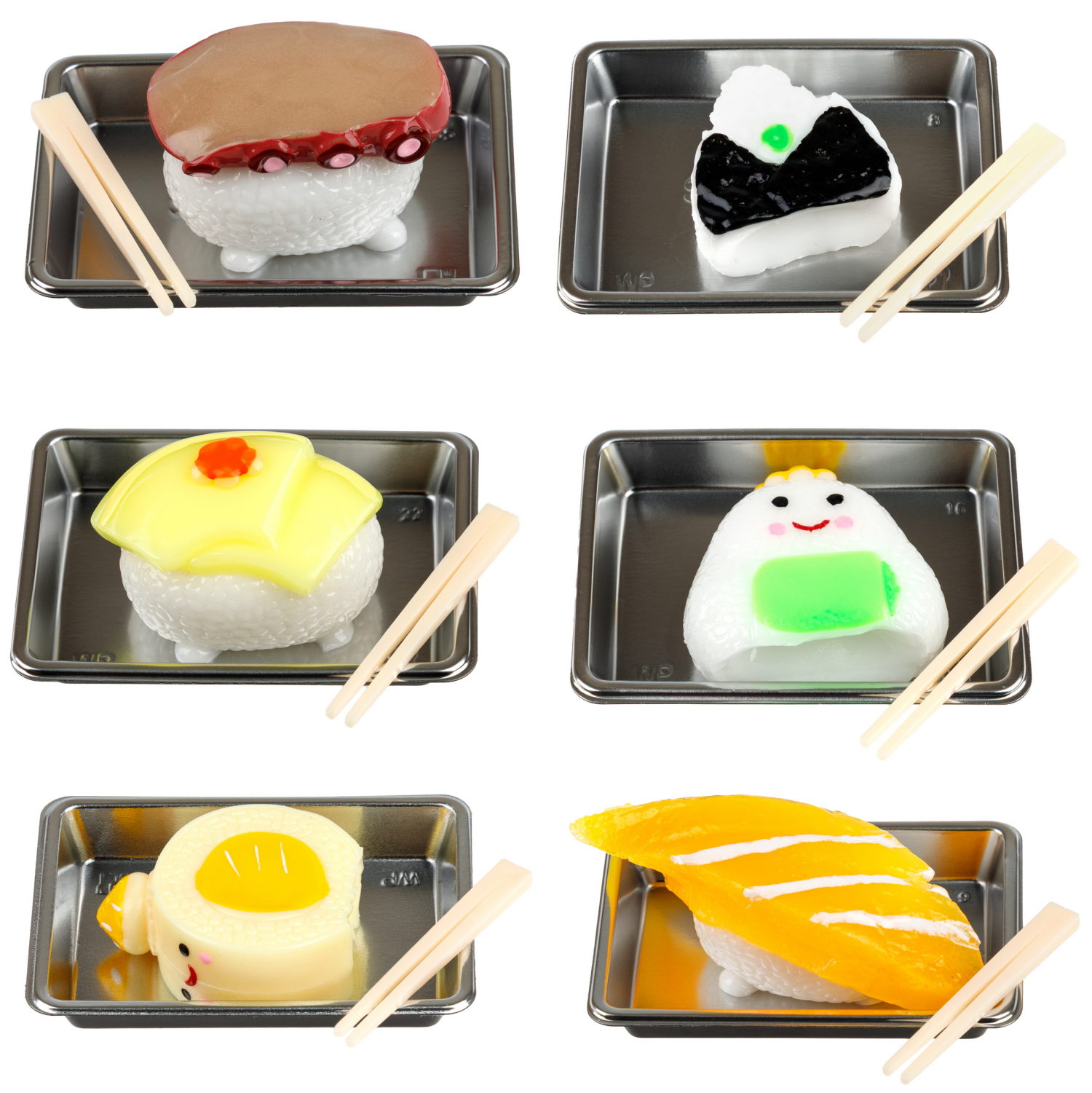 Таба сквиши 1TOY Крутой замес Суши, 4,5х3х3 см, в ассортименте