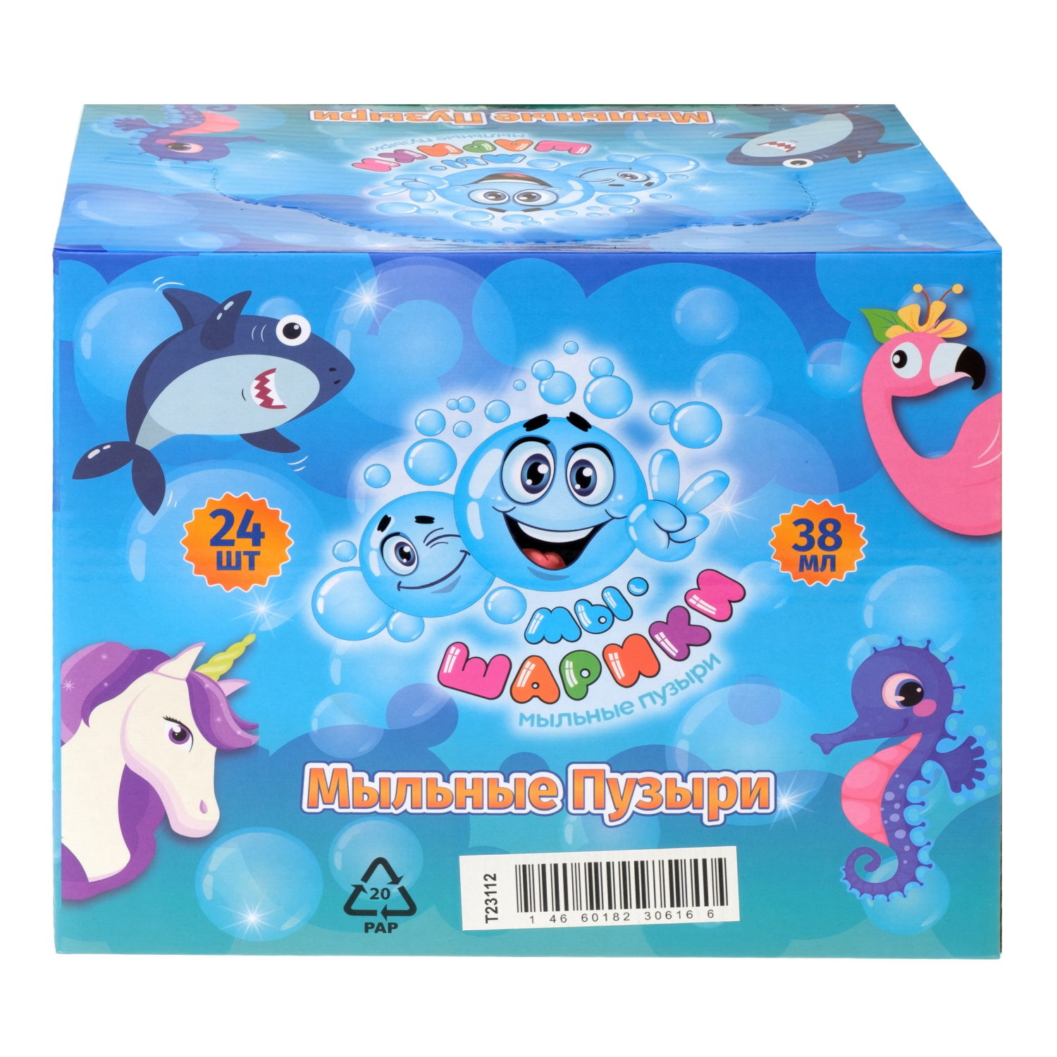 Мыльные пузыри 1TOY Мы-шарики! Динозавр, 38 мл, в ассортименте