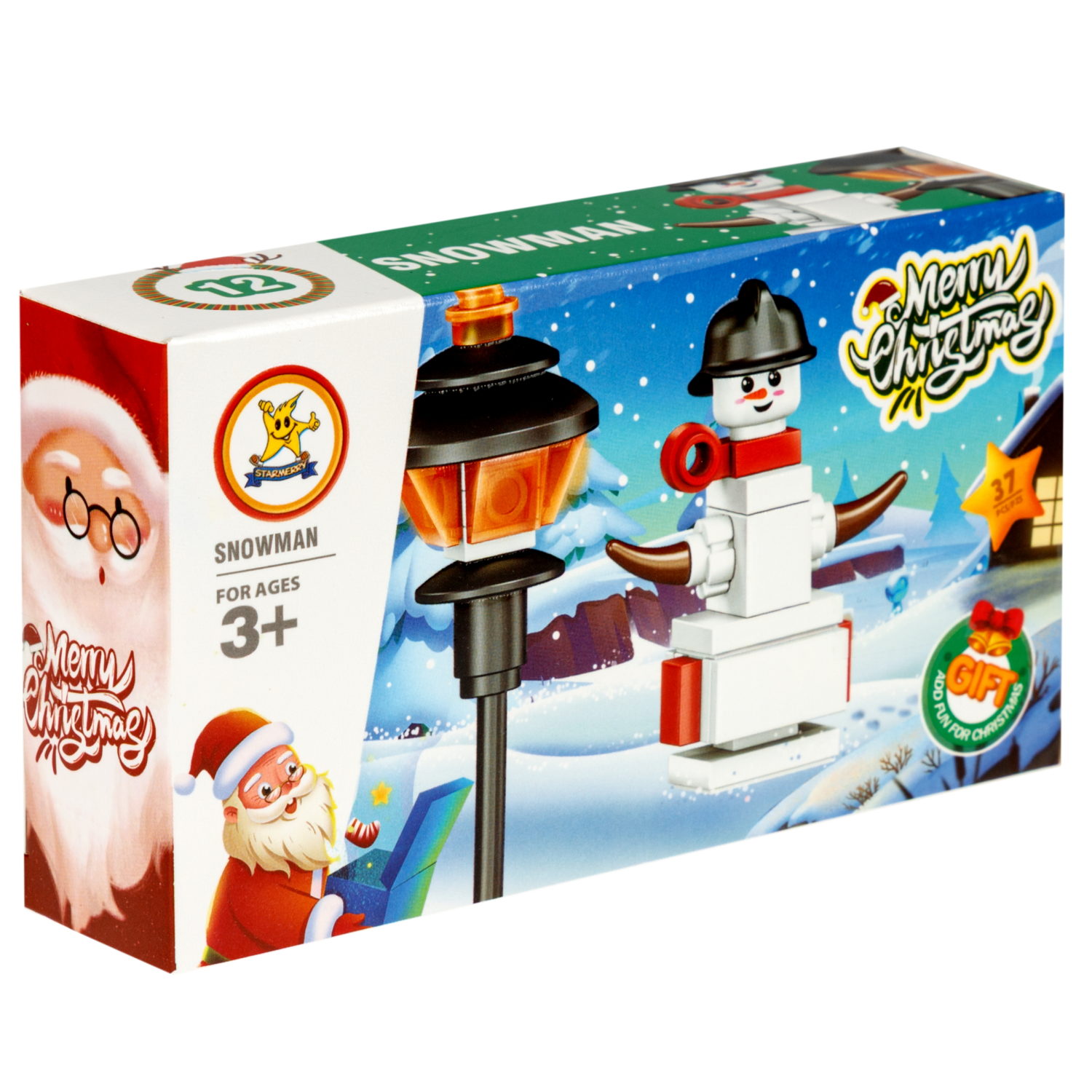 Конструктор 1TOY Blockformers "Рождество" 12 видов,  от 22 до 46 деталей