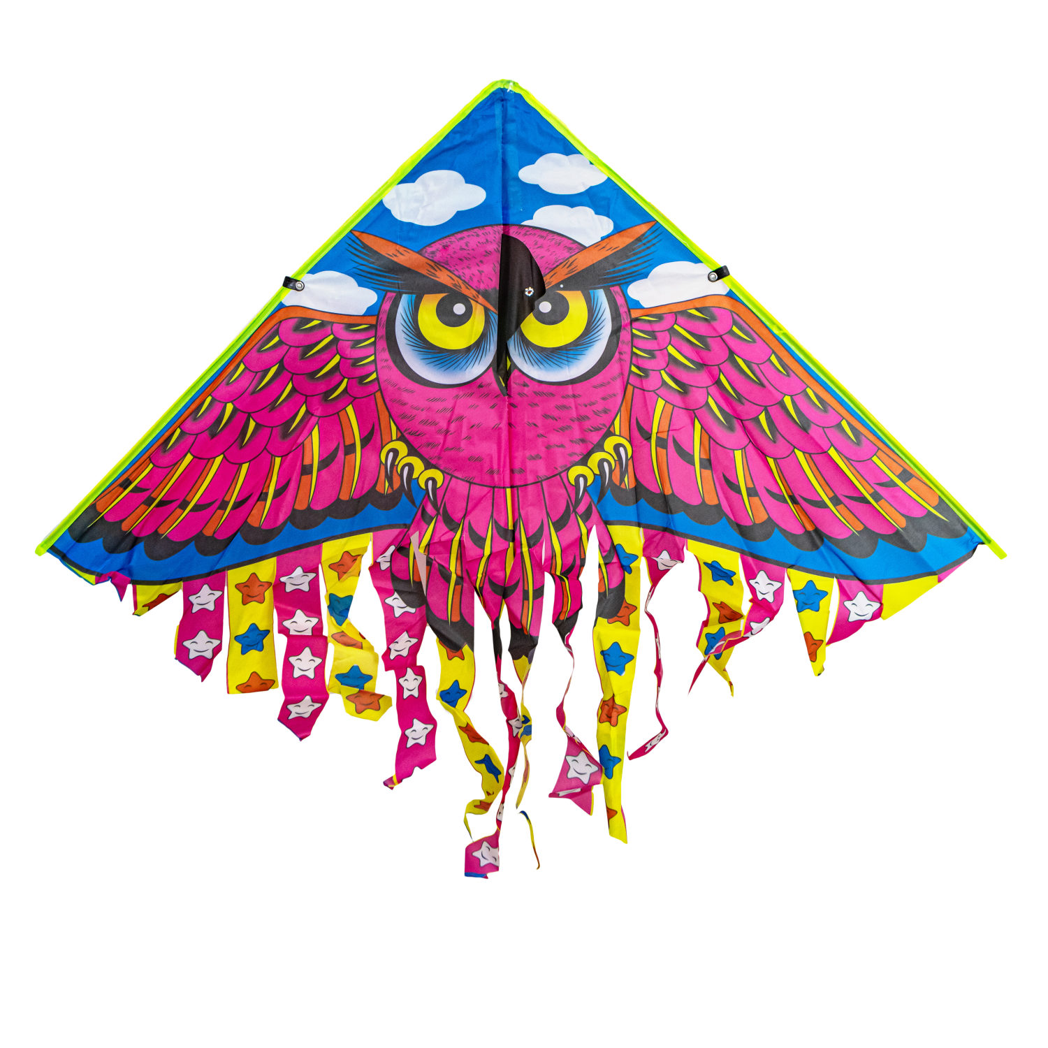 1toy воздушный змей сова, 140 см, леер 50 м, пакет
