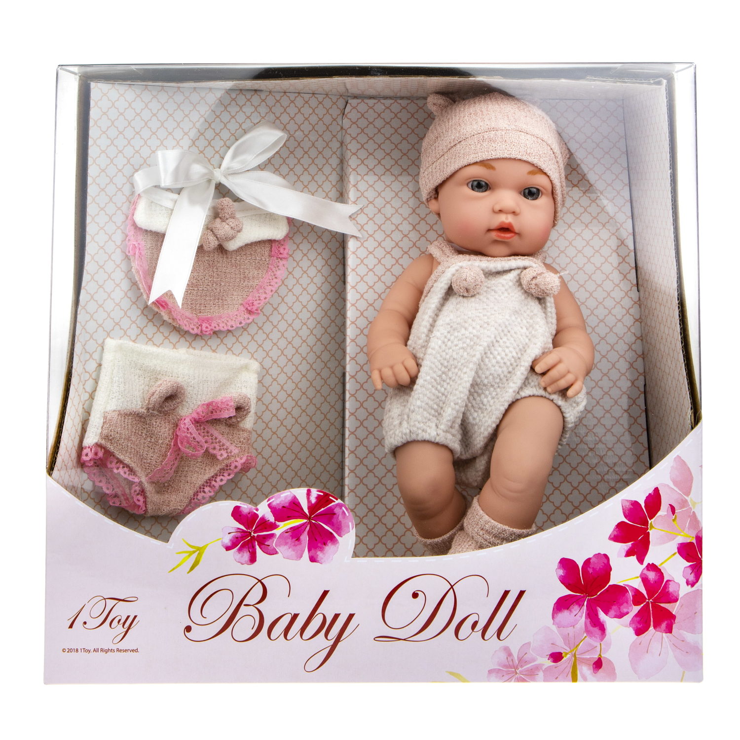 Пупс 1TOY Baby Doll в розовой одежде, 30 см