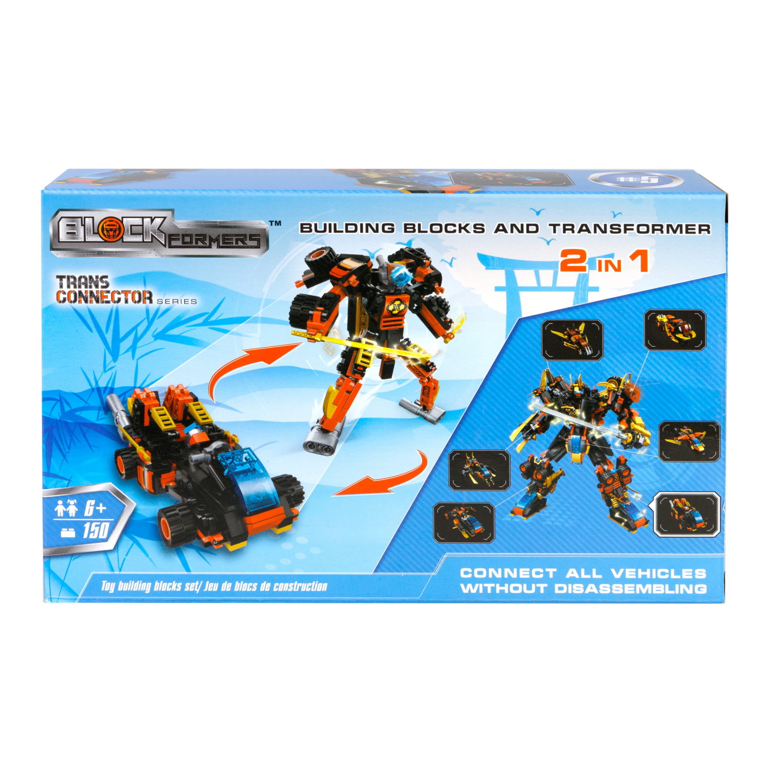 Конструктор  Трансформер BLOCKFORMERS  "Мегасамурай" Cерия TRANS CONNECTOR, 6 видов на выбор