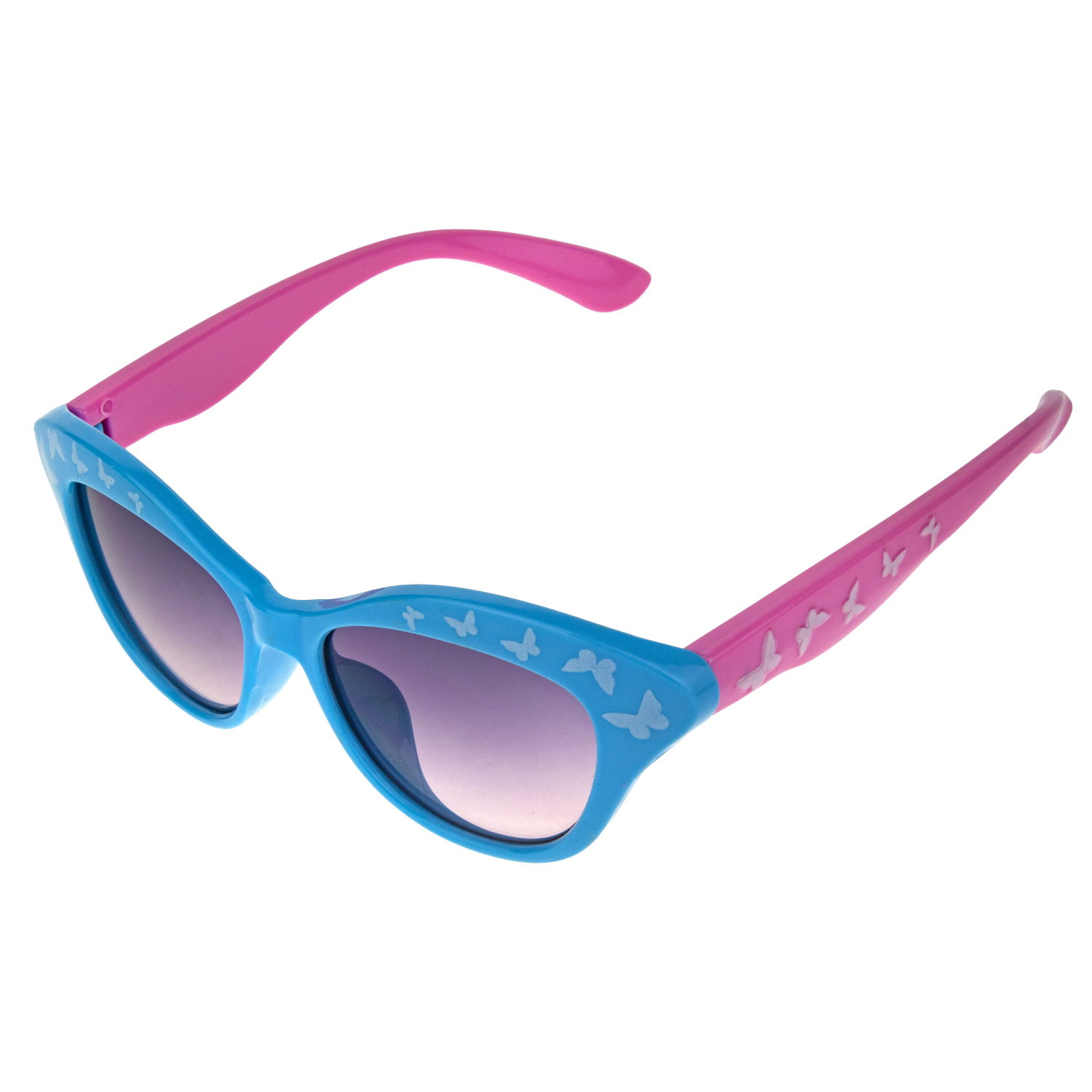 Очки солнцезащитные детские Lukky Fashion "Бабочки", оправа голубая