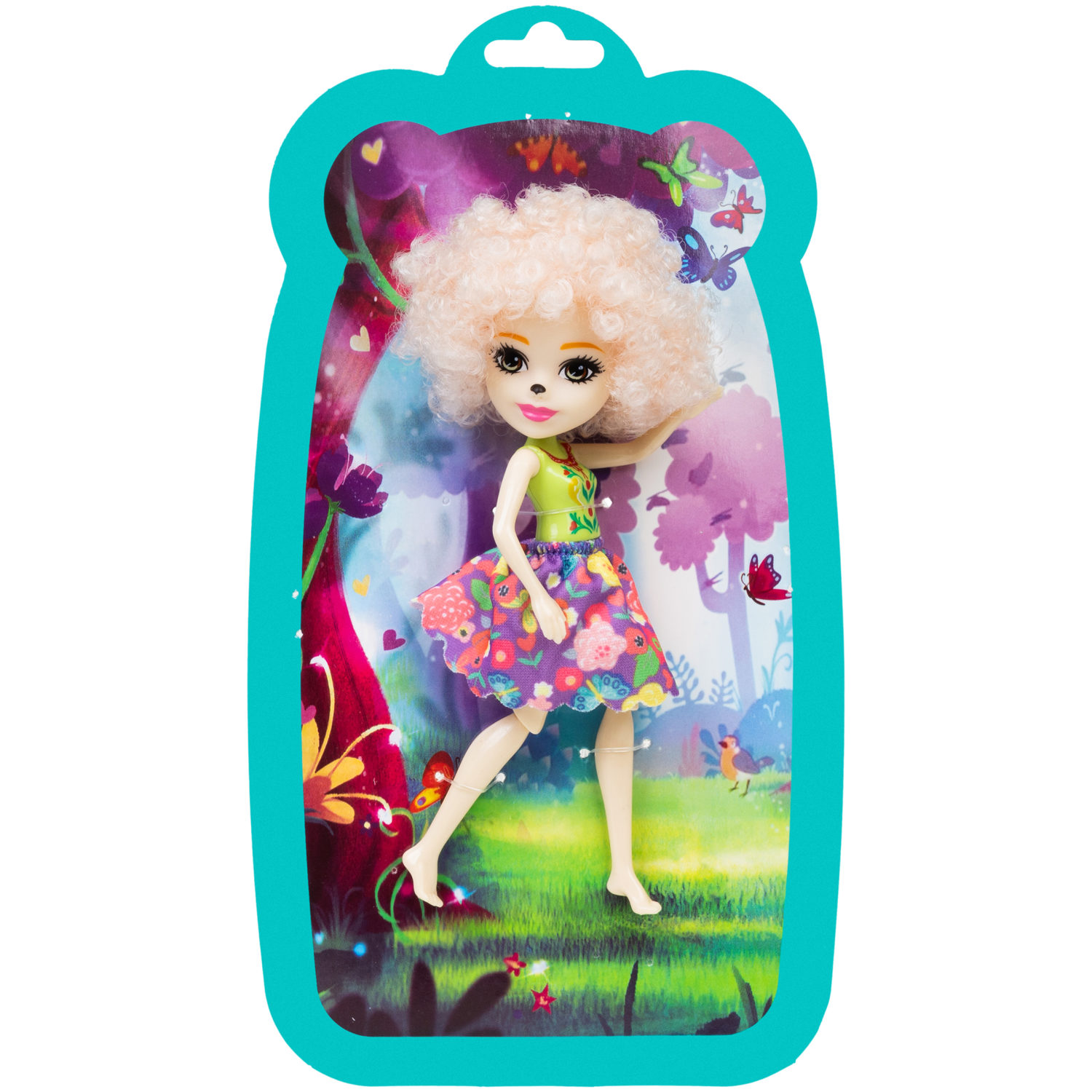 Кукла 1TOY Лесные Феи с кудрявыми светлыми волосами, детская, принцесса леса, игрушка для девочки, 16 см