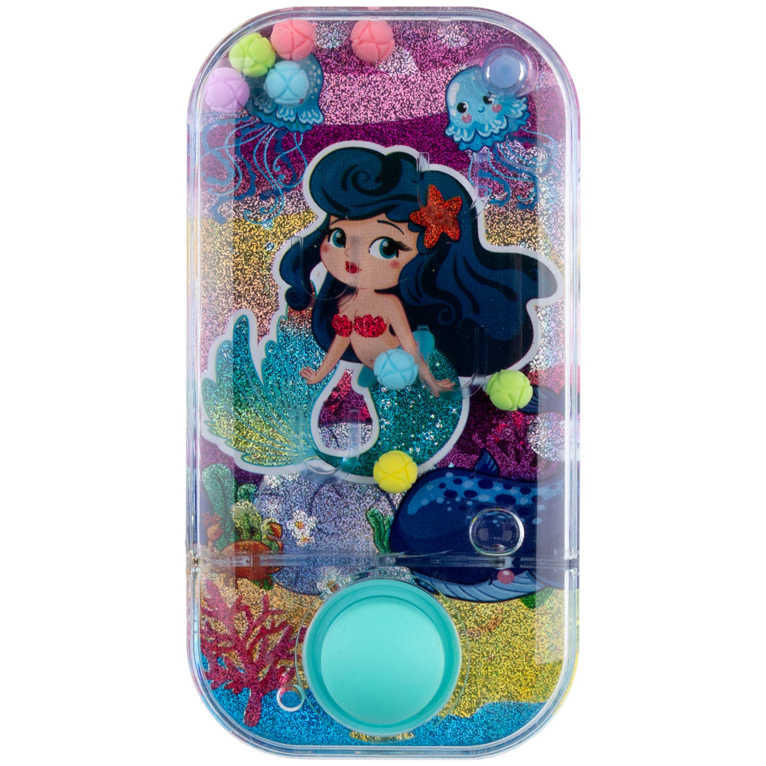 1TOY Игра с водой забрось мячики русалочки, 3 вида в асс. 11,5*6*2см, 24 шт в дисплей боксе