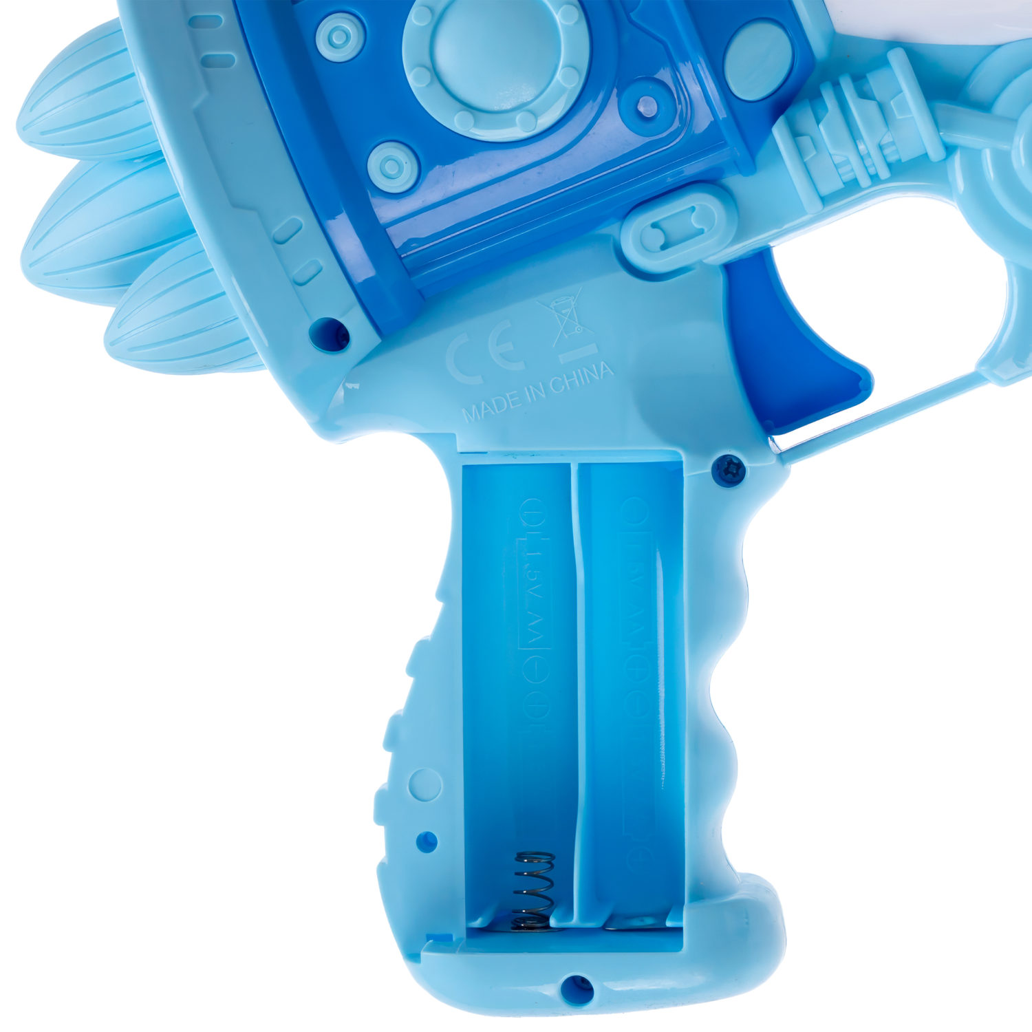 Пистолет для мыльных пузырей 1TOY Мы-шарики! Бластер космический со светом, 50 мл