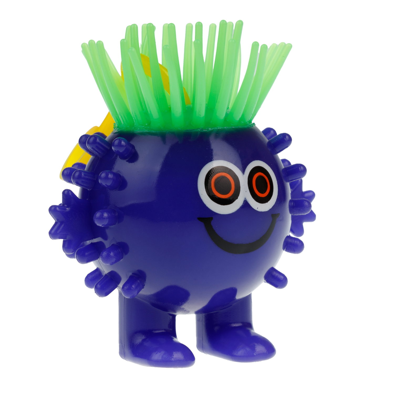 Светящаяся антистресс-игрушка для рук 1TOY Йо-Ёжик Тролль, для детей и взрослых, фиолетовая, 1 шт.