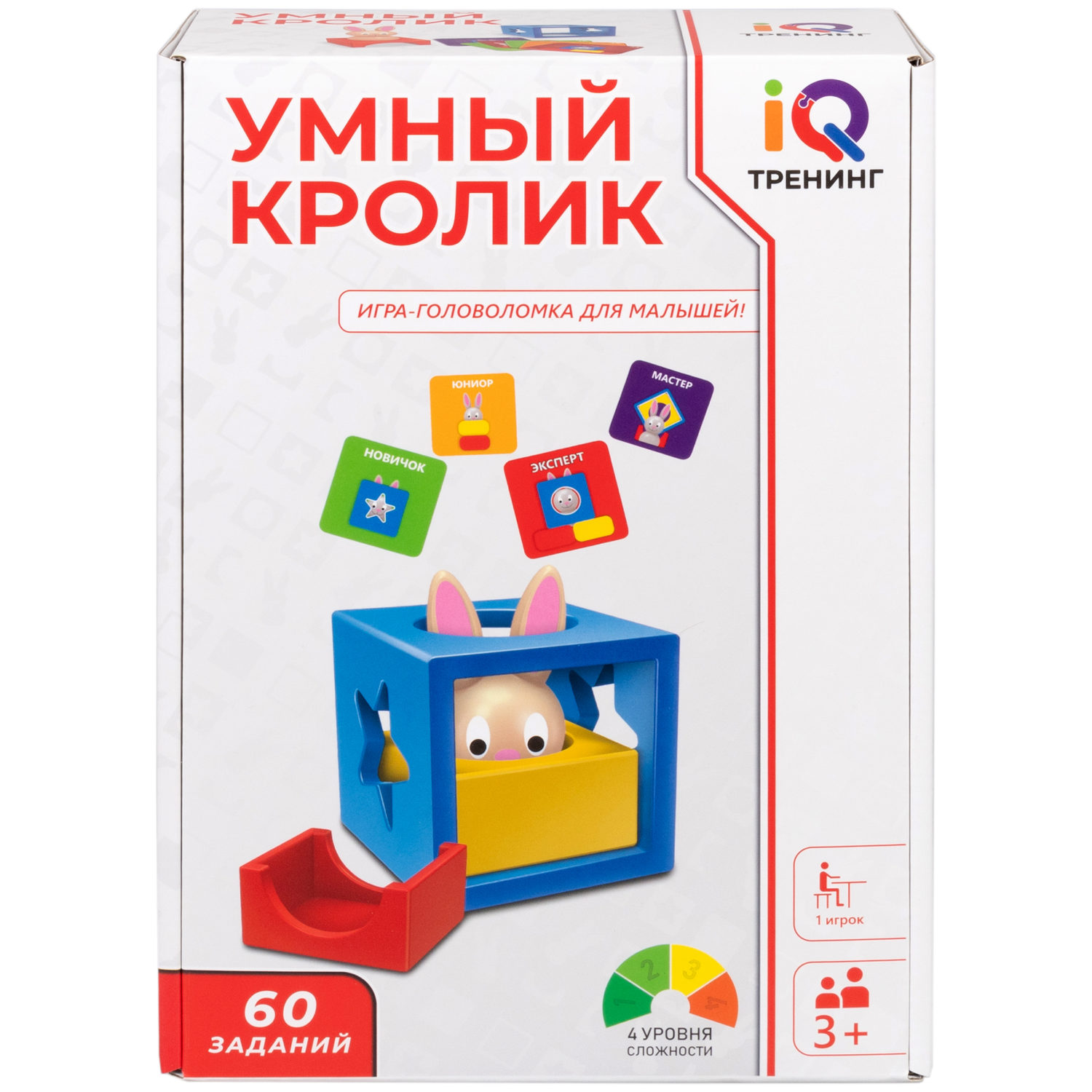 Настольная логическая игра 1TOY IQ ТРЕНИНГ «Умный кролик»