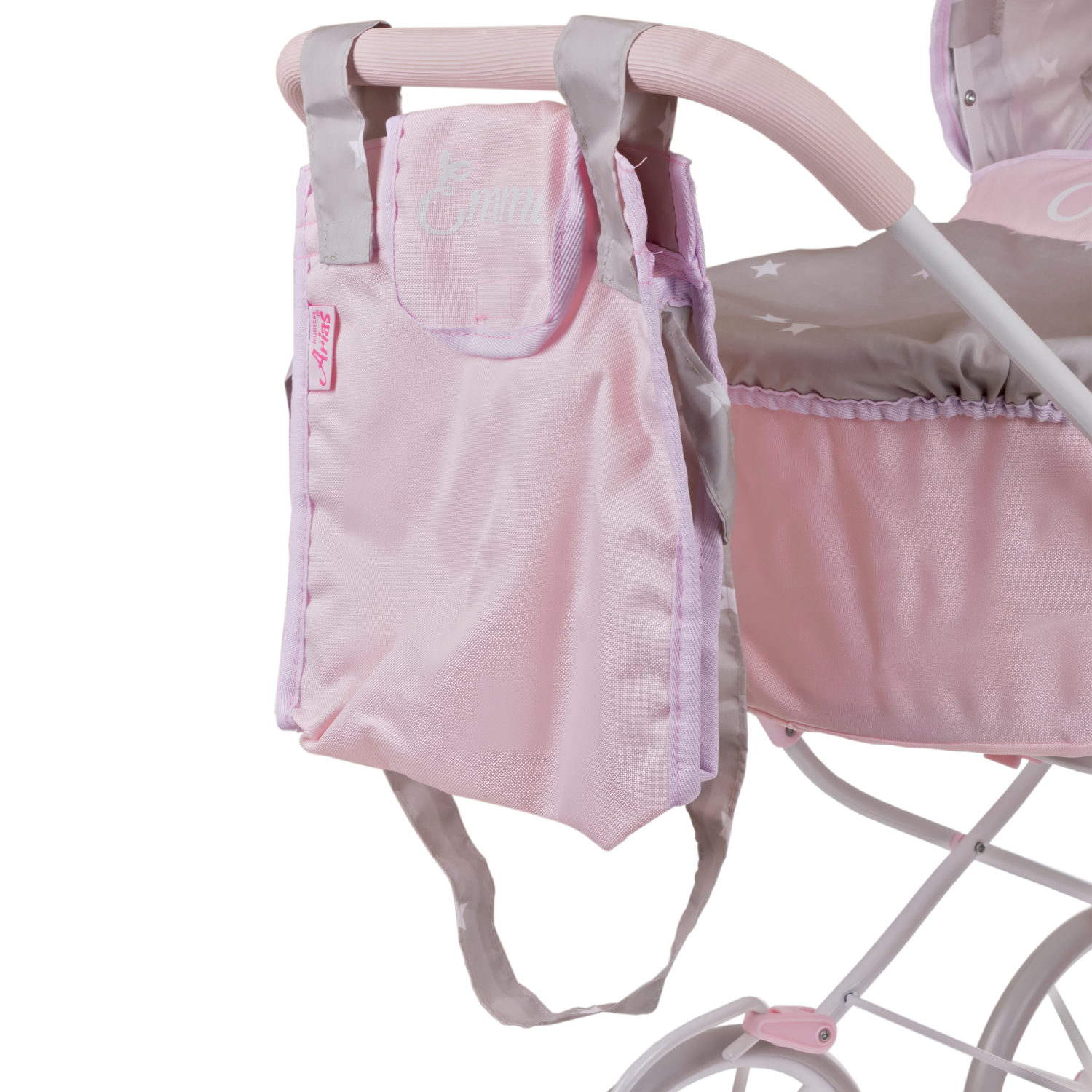 Коляска-люлька для кукол Arias детская, прогулочная, складная, большая, высокая, с сумкой