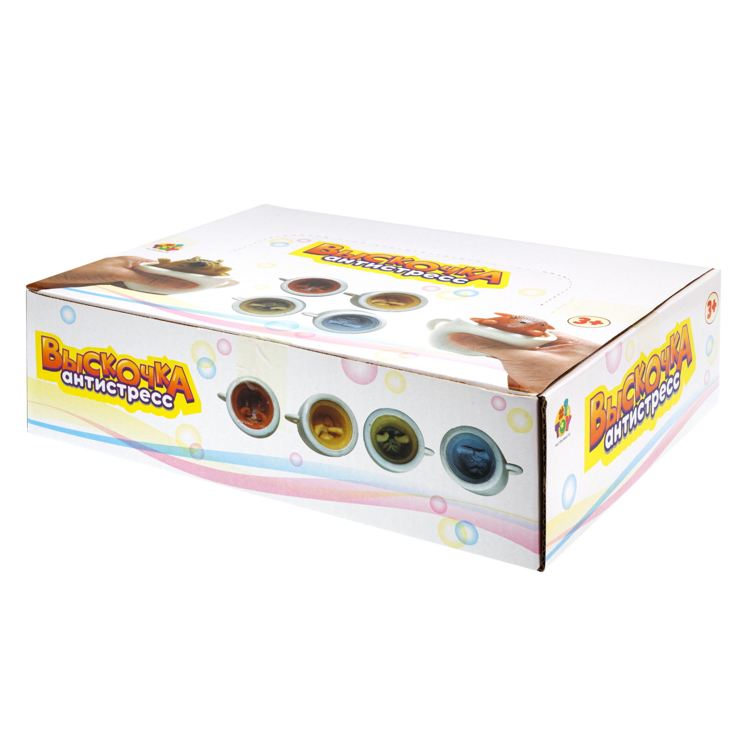 1Toy Жмяка "Выскочка. Собака" 5,5 см, 4 вида в ассортименте