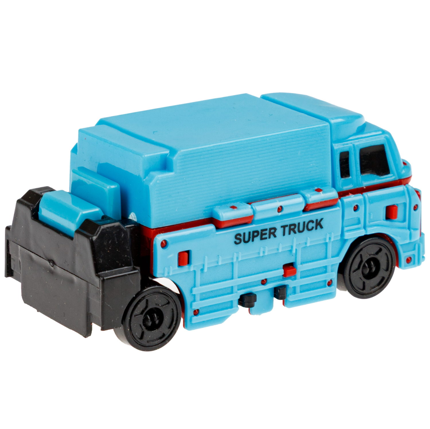 Машинка 2в1 1TOY Transcar Double: Рефрижиратор - Тягач, 8 см