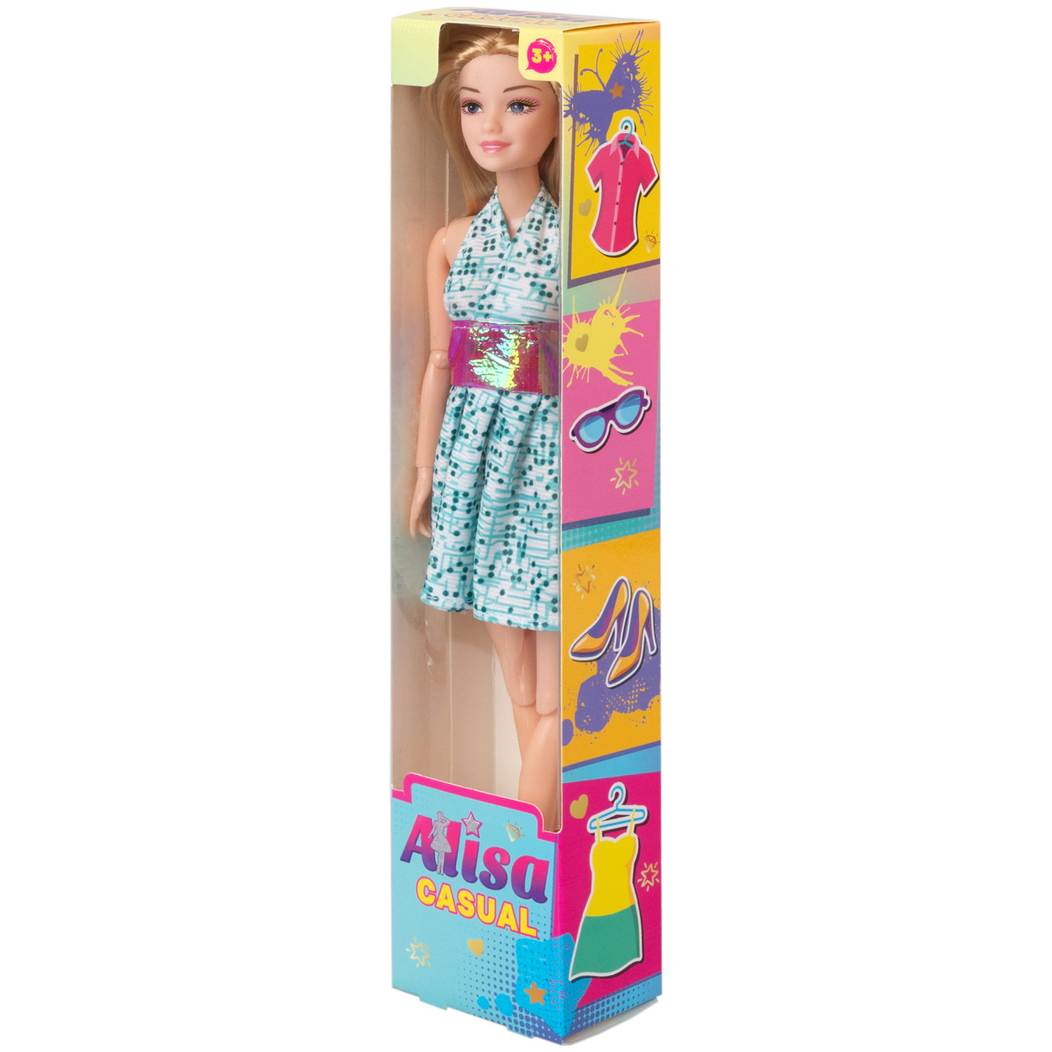 Кукла Alisa Casual в повседневной одежде, с гнущимися руками и ногами, 29 см, в ассортименте, 1 шт.
