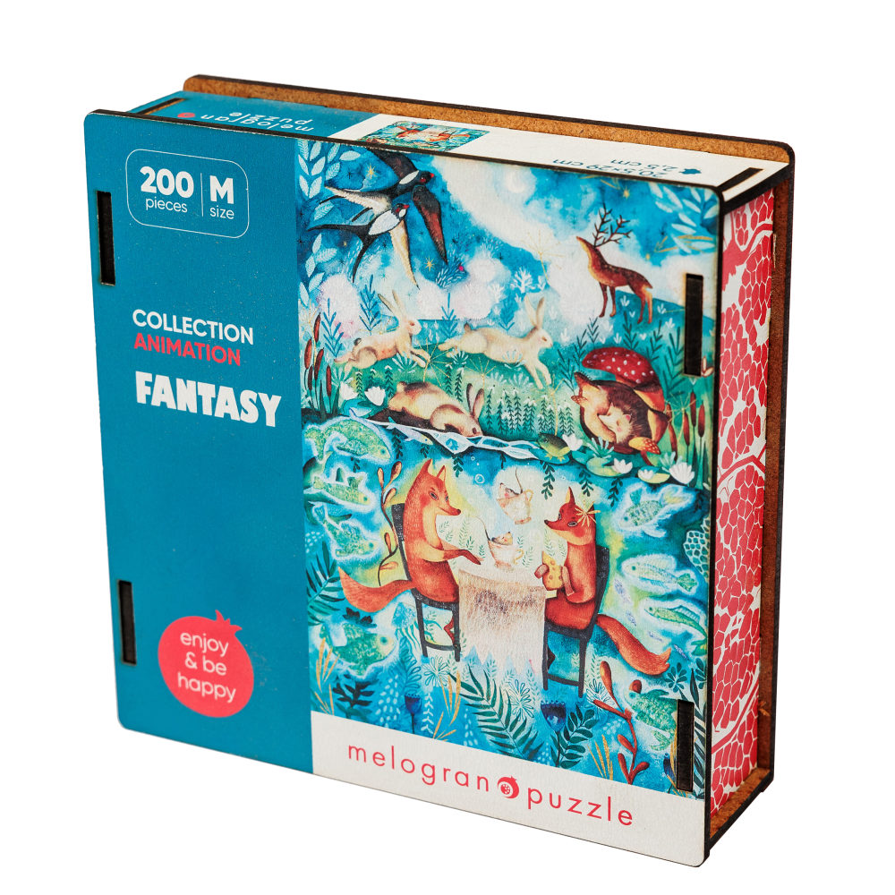 Деревянные пазлы Collection Animation Фантазия леса, 120 деталей, 20,5х29 см, 7+
