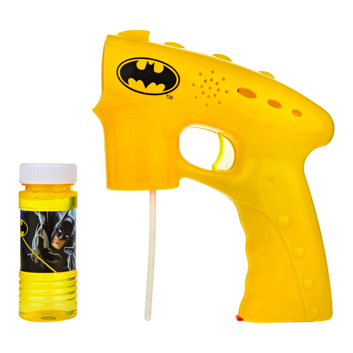 Мыльные пузыри 1TOY Batman пистолет на батарейках 60 мл, световые эффекты