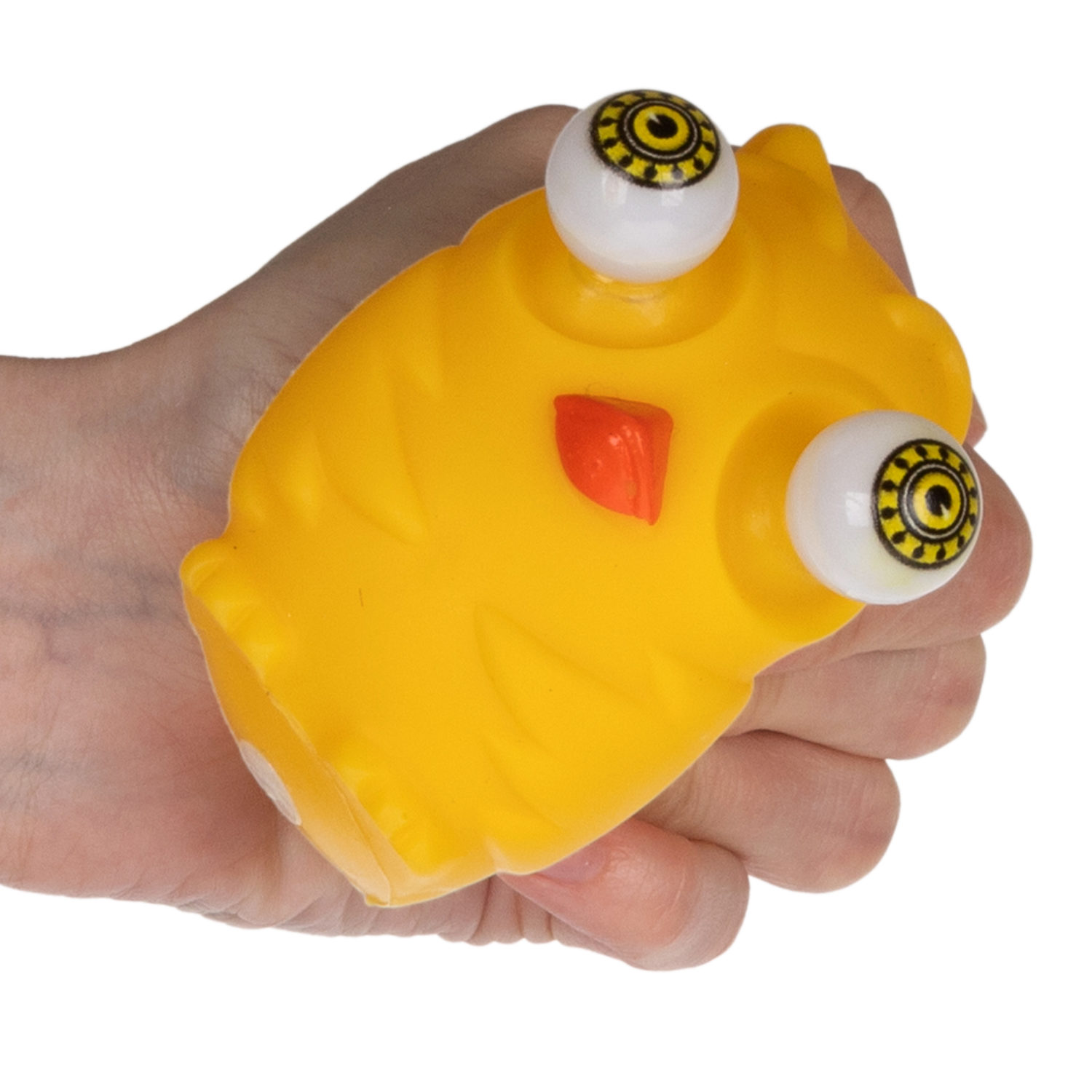 1TOY Пучеглаз-антистресс "Птицы" 7х6x5 см, жёлтый