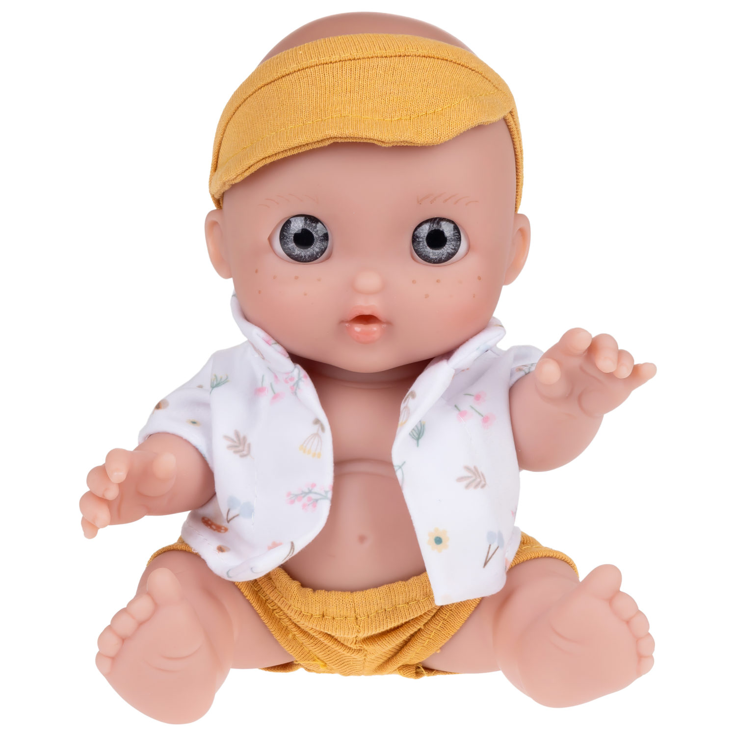 Испанская кукла для девочки reborn Arias пупс мальчик, виниловый, силиконовый, 17 см