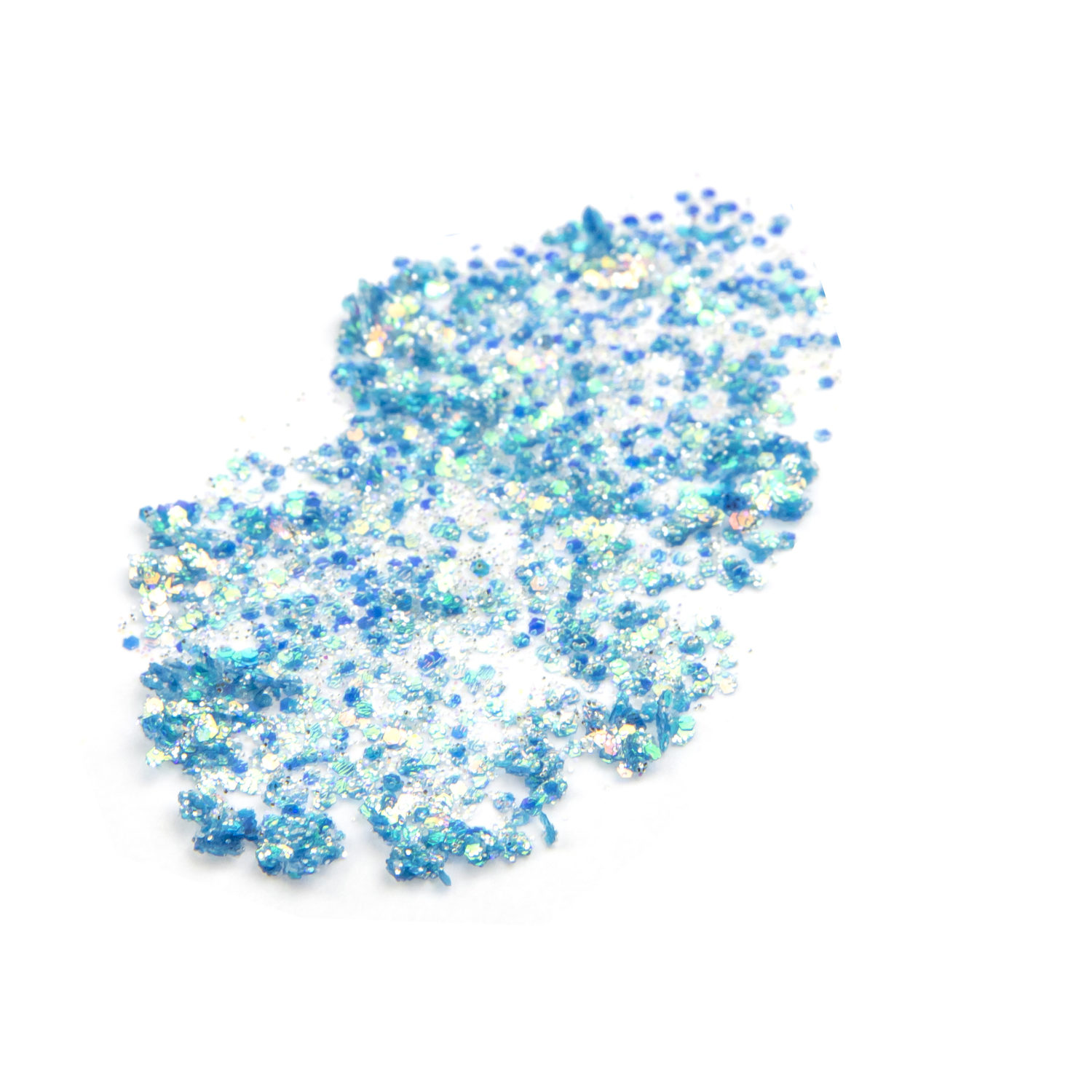 Клейкие блёстки LUKKY для лица и тела сухие, спрессованные, цвет "Лазурит", синие, с аппликатором