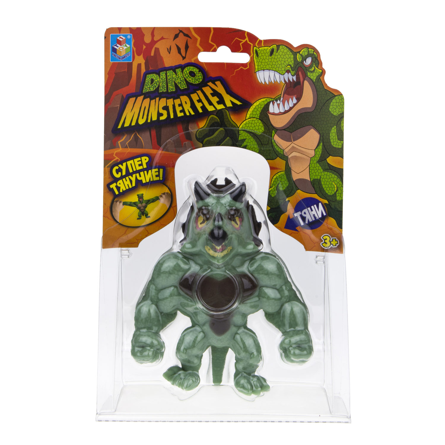 1TOY MONSTER FLEX DINO, тянущиеся фигурки 14см, 14 видов в ассортименте