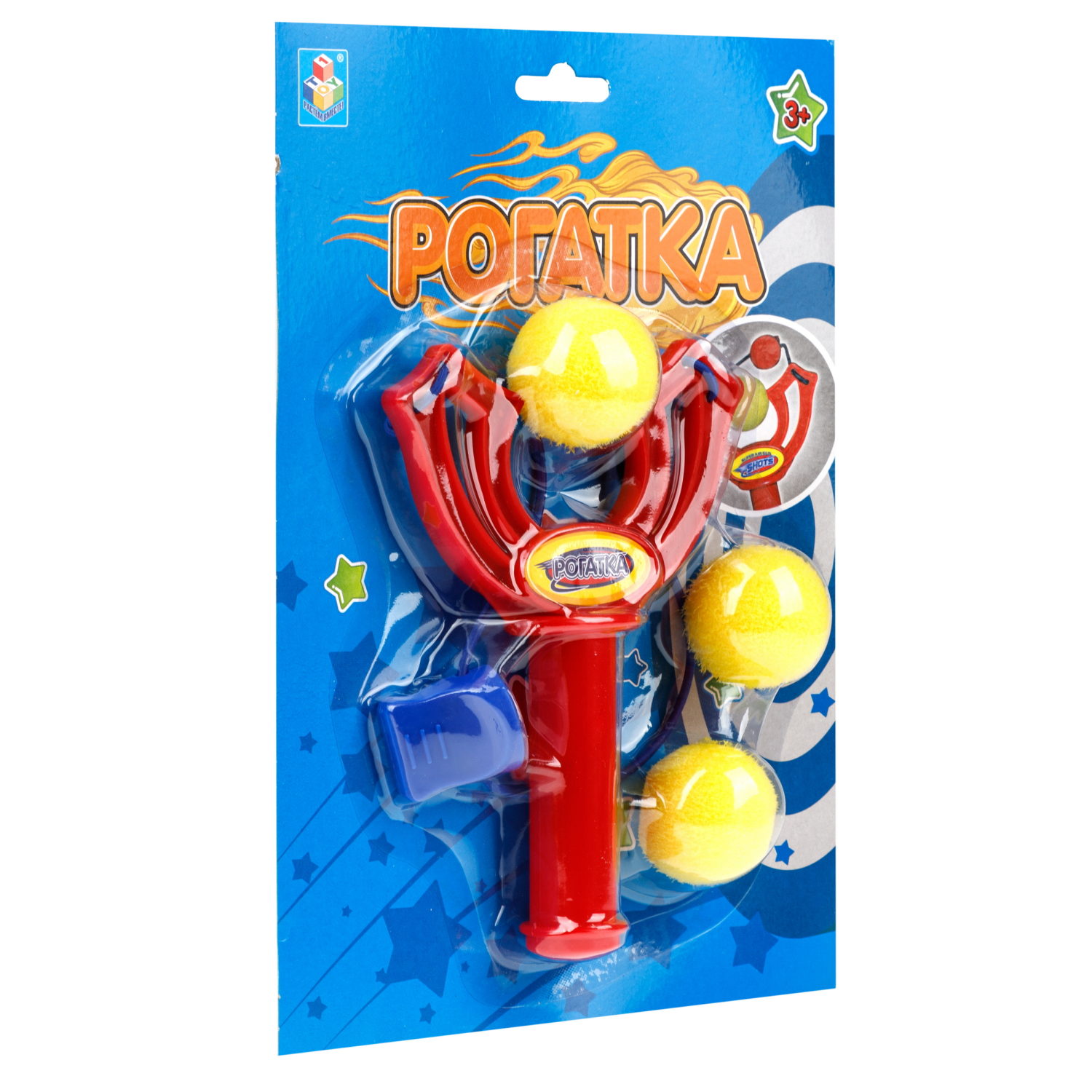 1toy Рогатка с 3 шариками, блистер