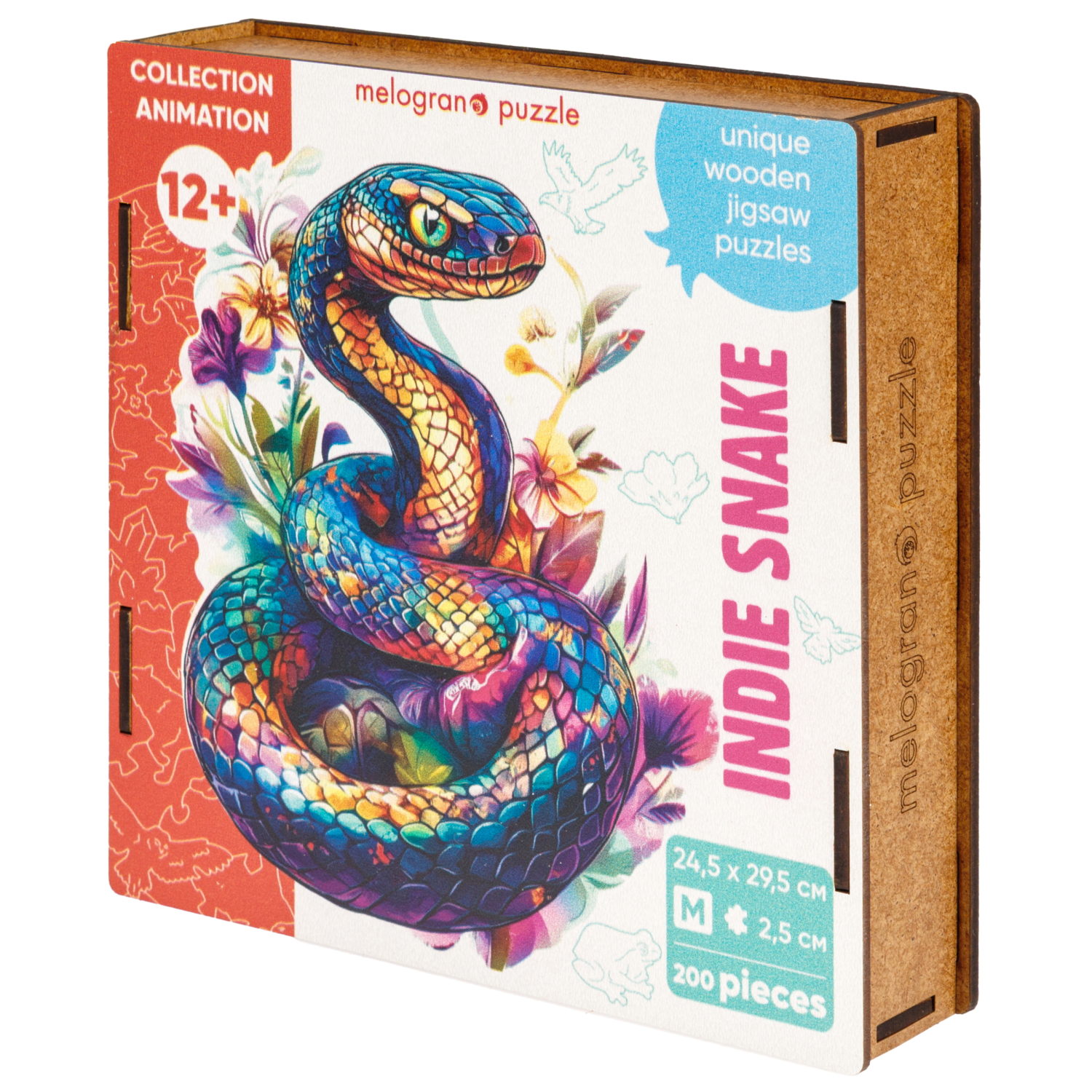 Деревянные пазлы Collection Animation Индийская змея, 200 деталей