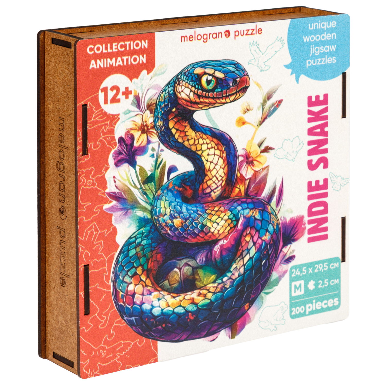 Деревянные пазлы Collection Animation Индийская змея, 200 деталей