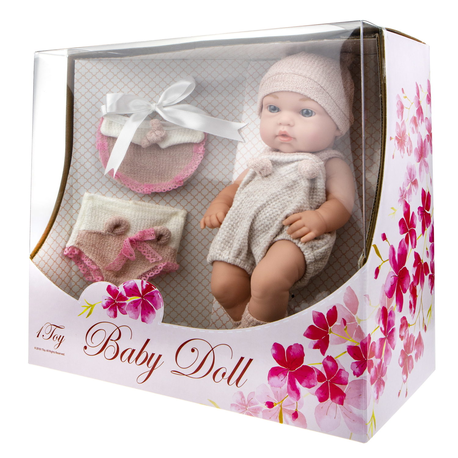 Пупс 1TOY Baby Doll в розовой одежде, 30 см