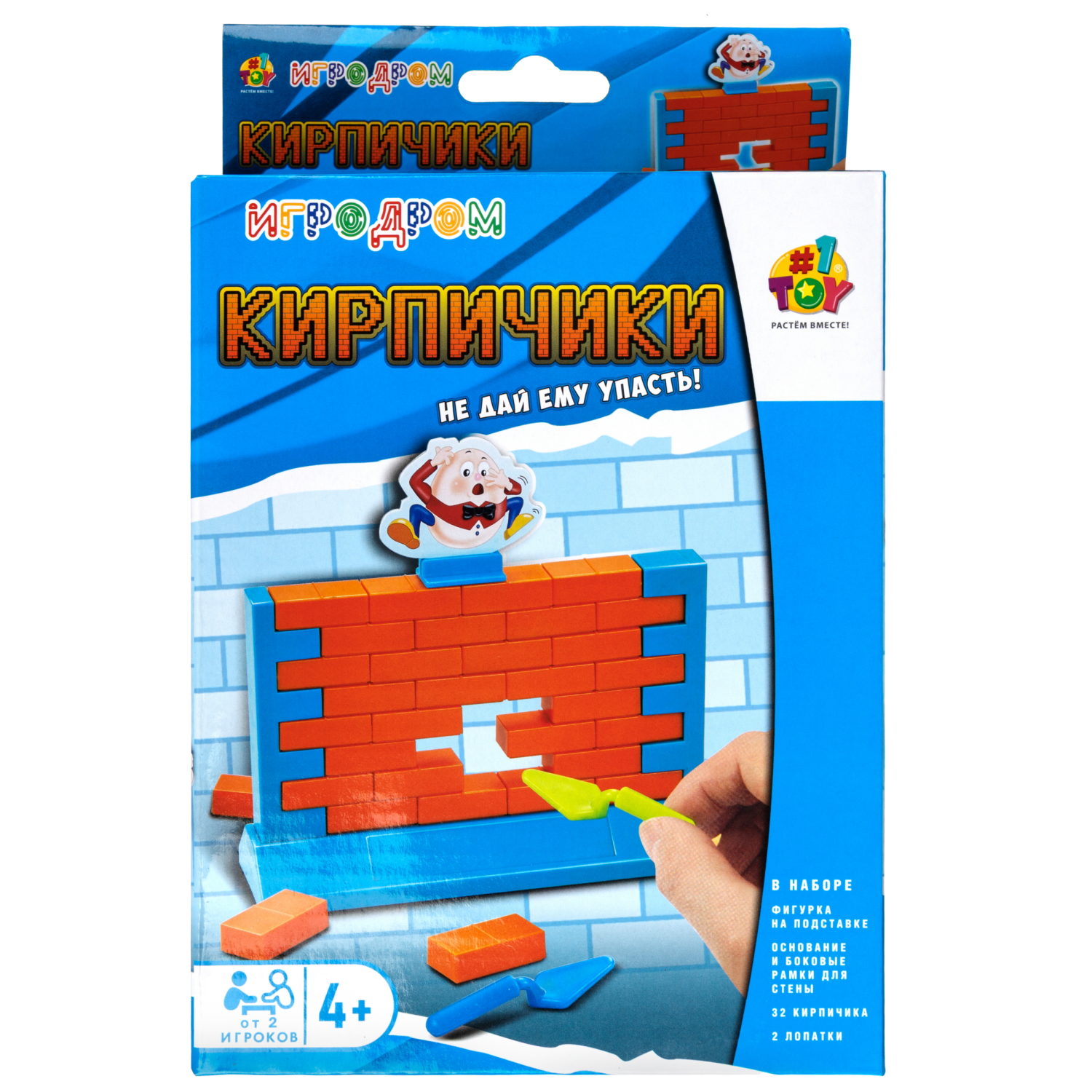 Настольная игра 1TOY Игродром Кирпичики