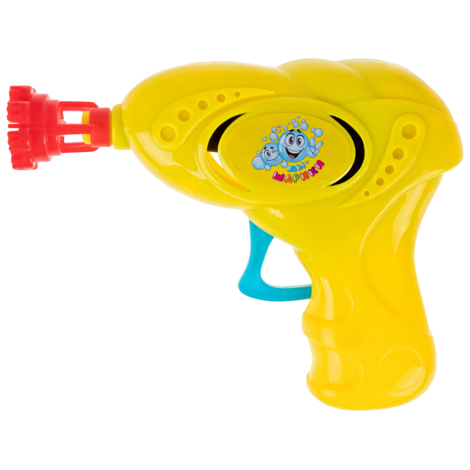 1TOY Мы-шарики! пистолет механич. с мыл. пуз., бластер, 40 мл, цвет в асс., блистер