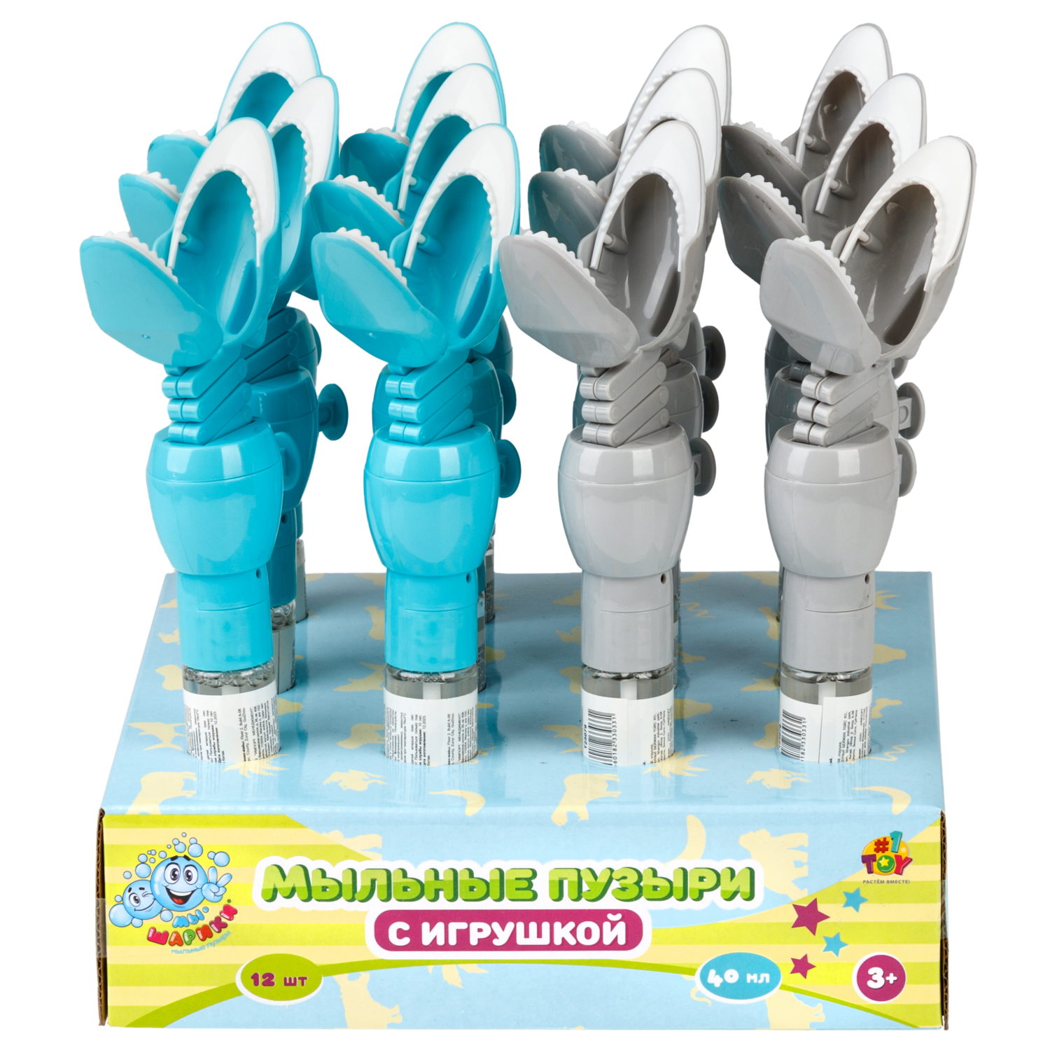 Мыльные пузыри 1TOY Мы-шарики! Акула, 40 мл