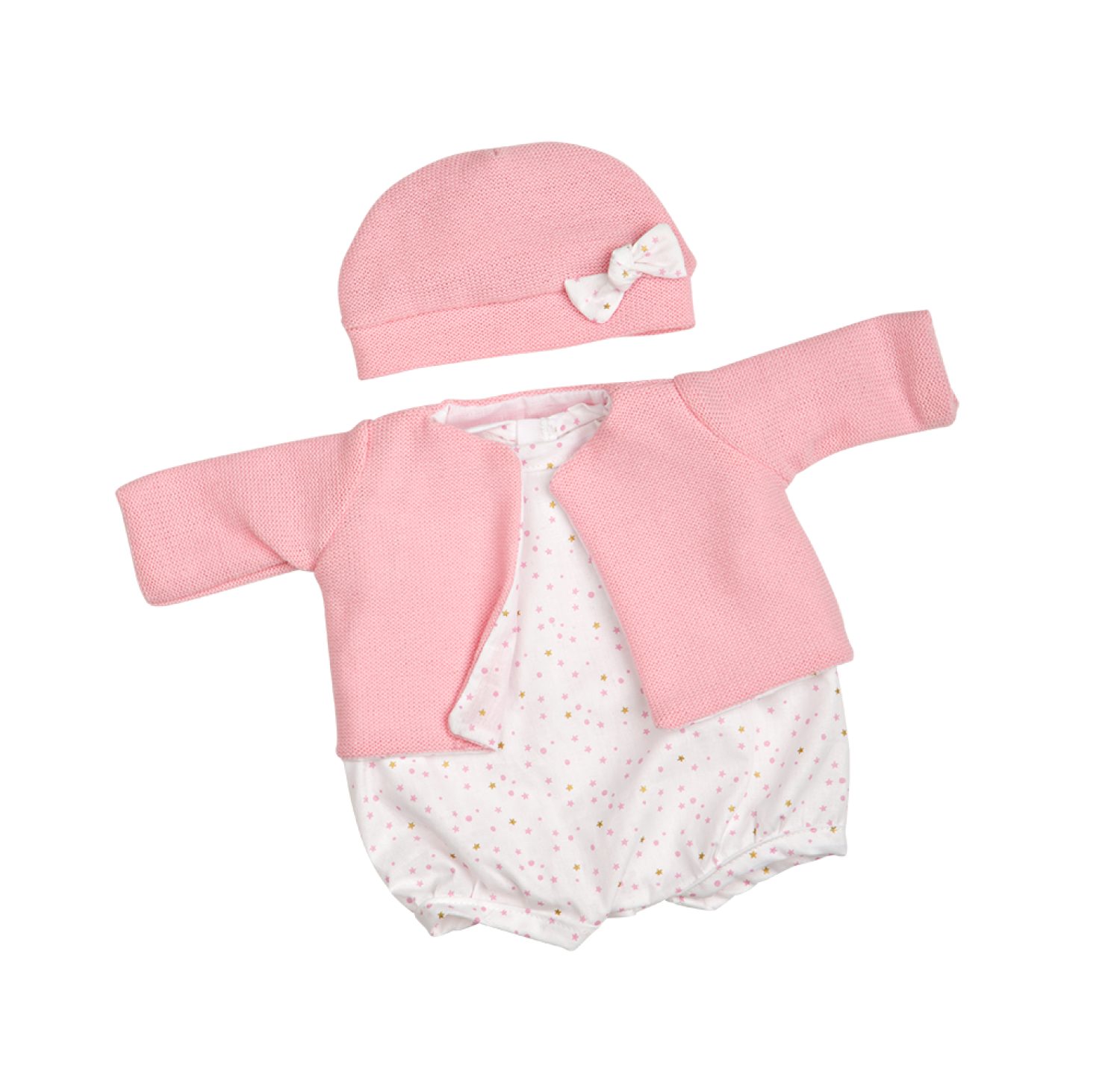 Набор одежды Arias для кукол 40 см.: боди,кофточка,шапочка,носочки