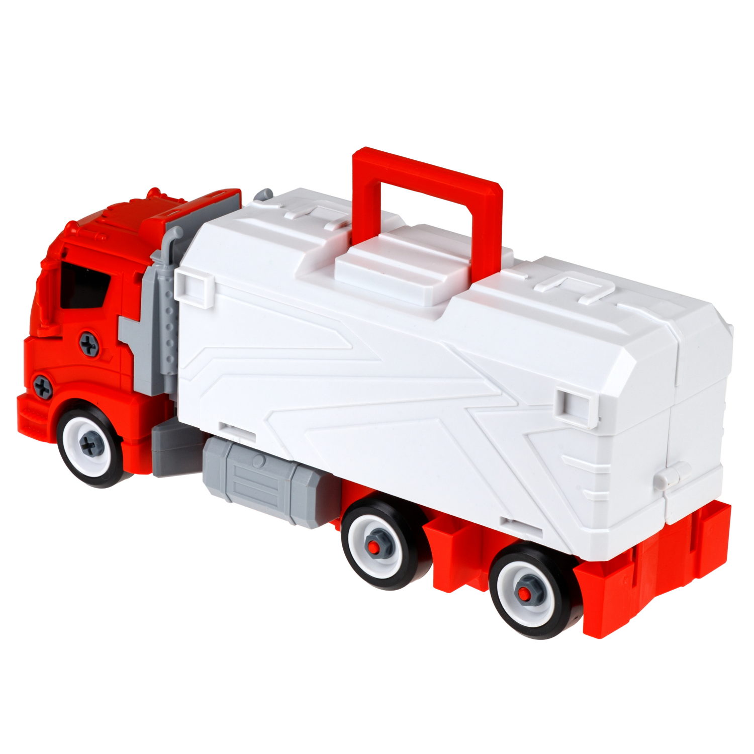 1toy Транспаркинг парковка-грузовик трансформер "Служба спасения"