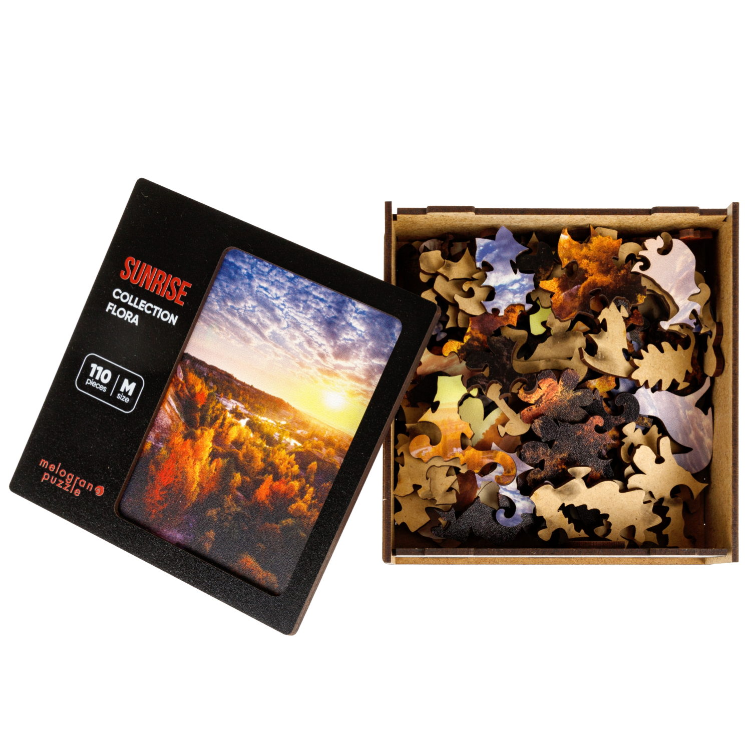 Деревянные пазлы Collection Flora Восход солнца, 110 деталей