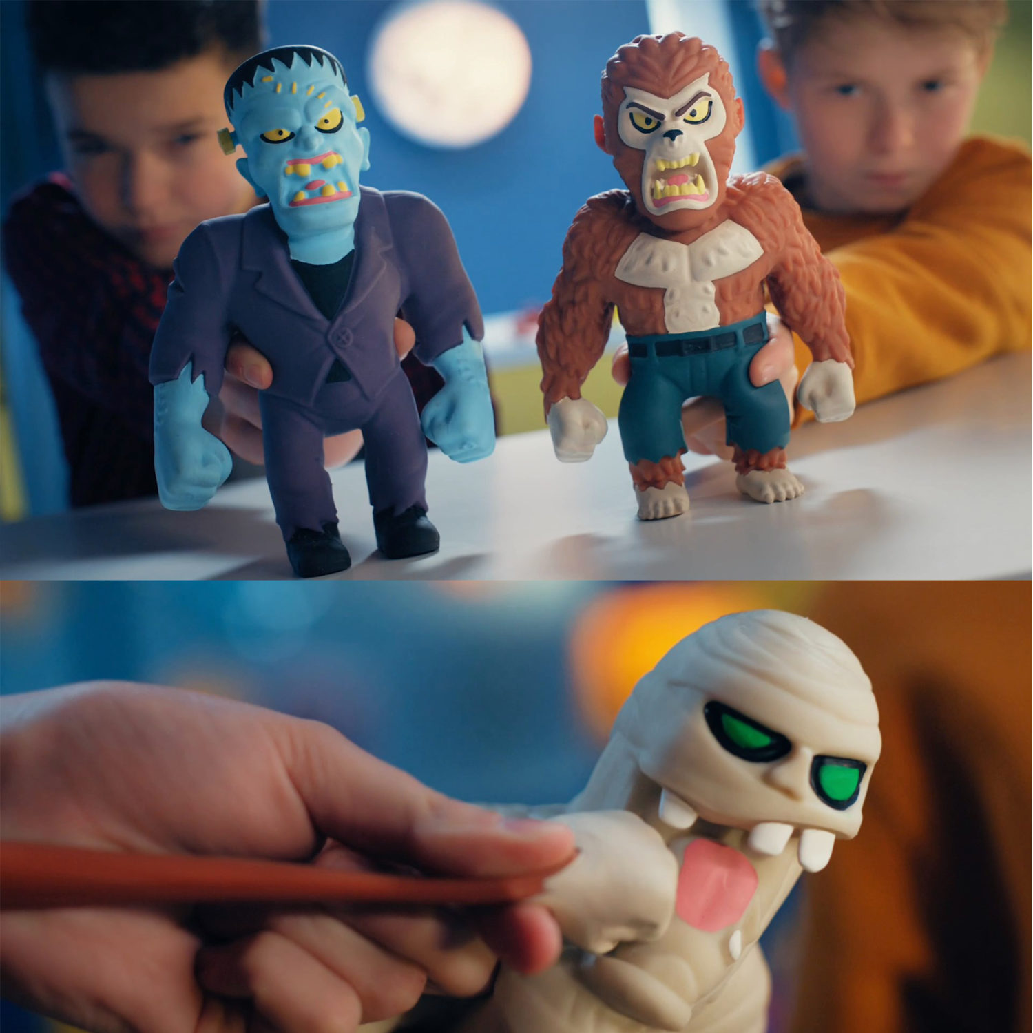 Тянущиеся фигурки 1TOY Monster Flex Maxi монстры тянучки, Оборотень,  21 см