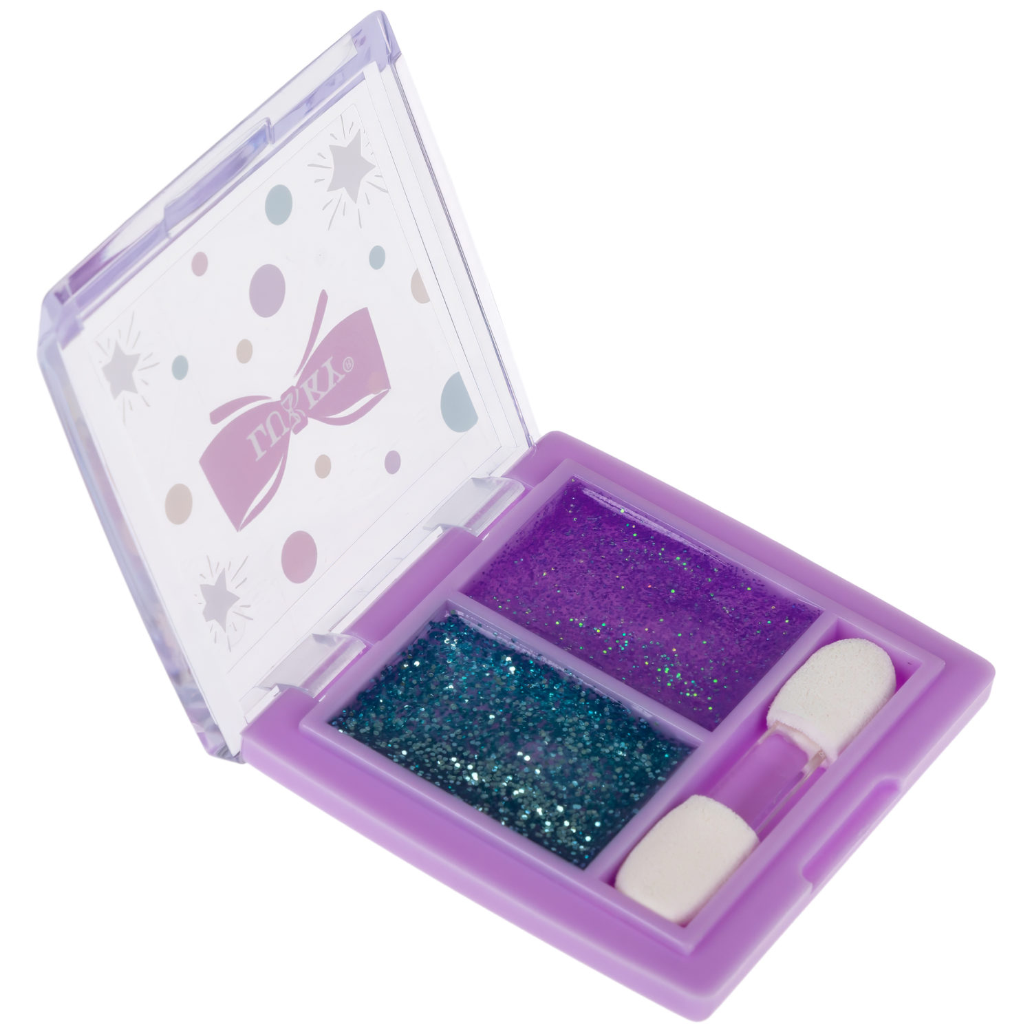 Гель-тени для век с блёсткам Lukky Dessert Duet, с аппликатором, 2,4 гр