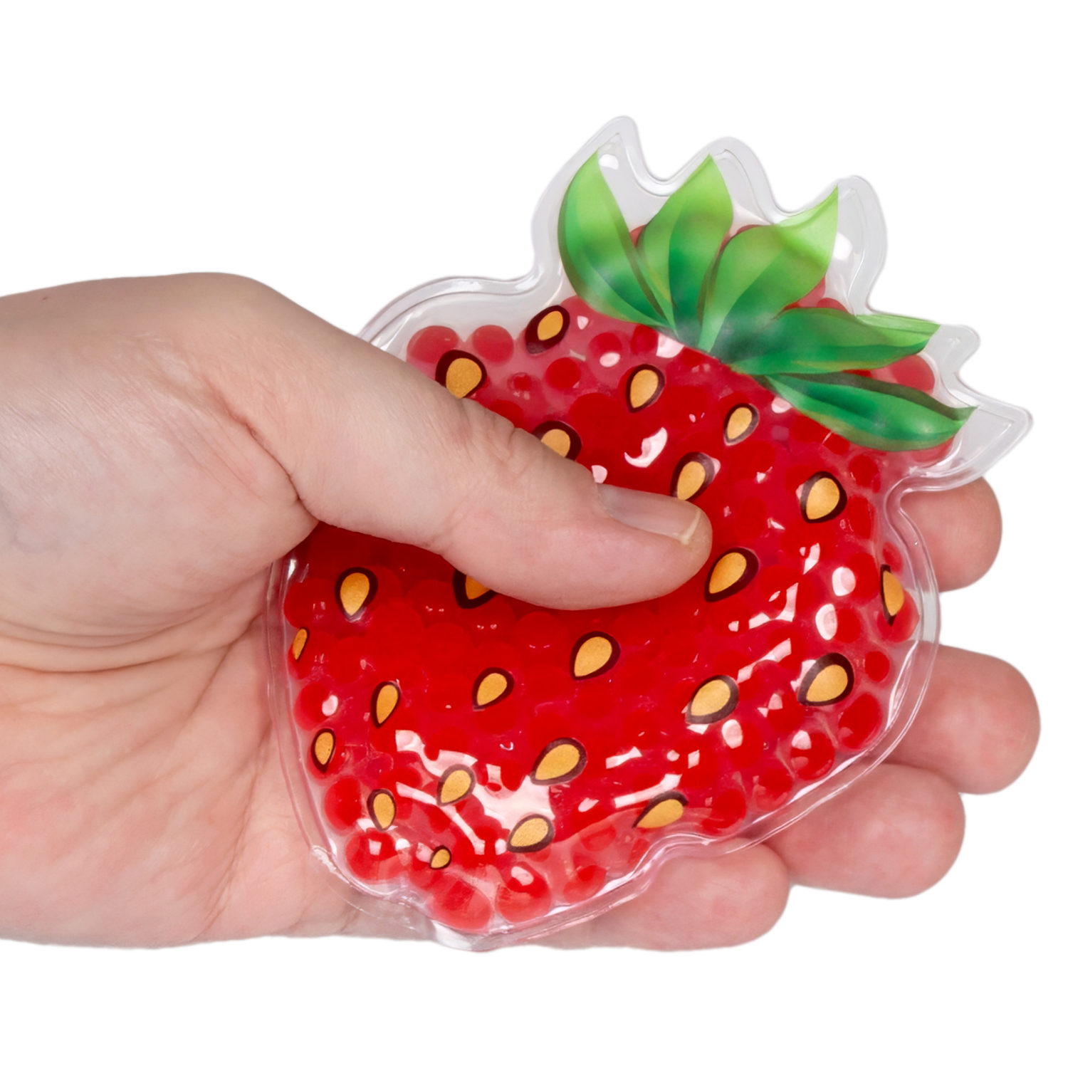 Акватубики переливайка 1TOY «Фрукты» скользун с водой внутри, антистресс для рук, жмякалка, 10 видов в ассортименте