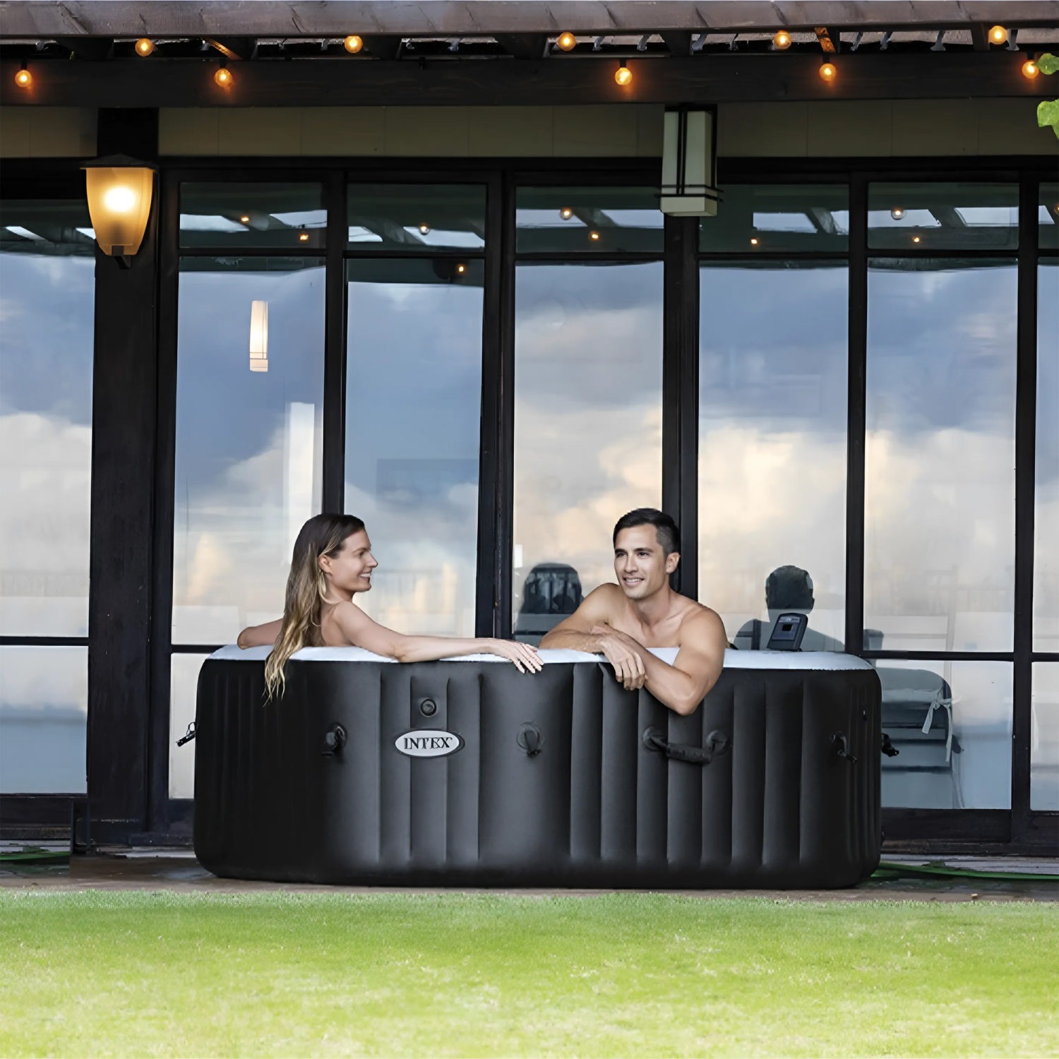 спа-центр восьмиуг., 4 чел. 201х150см, с 2 подголовн. и 2 картдридж. в комплект., 2200/220В