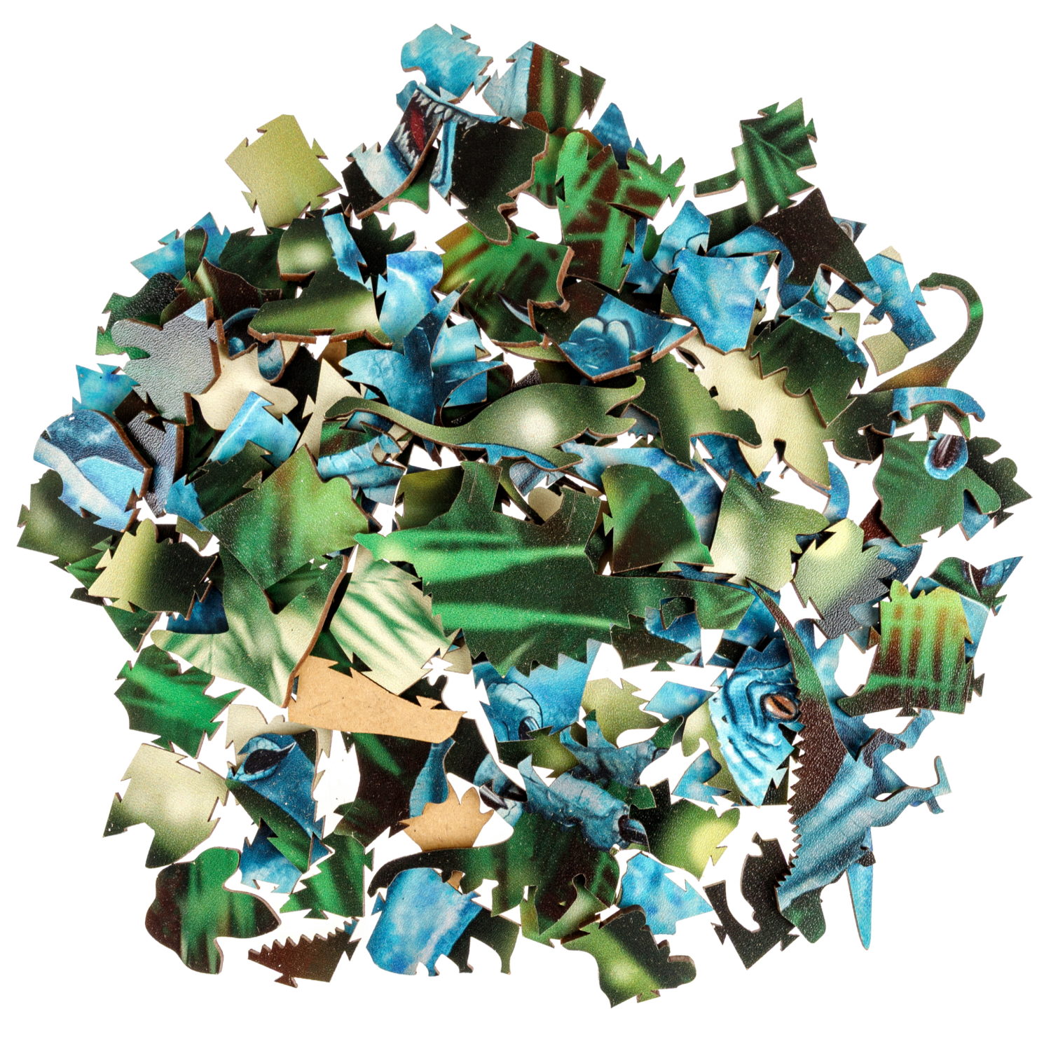 Деревянные пазлы Collection Dinosaurs Динозавр Дейноних, 110 деталей, 19,7х28,5 см, 7+