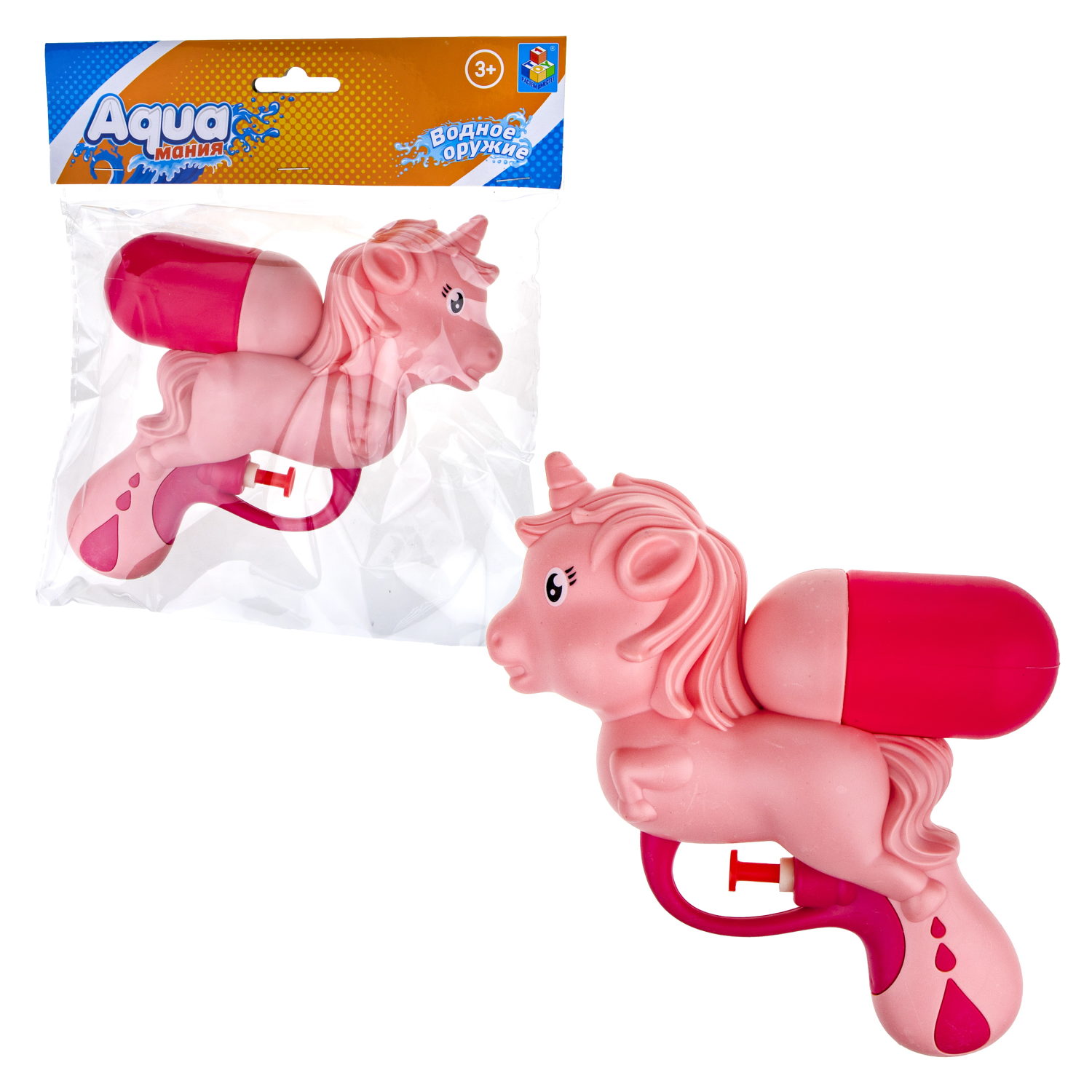 1TOY Аквамания водное оружие единорог, 13*16 см