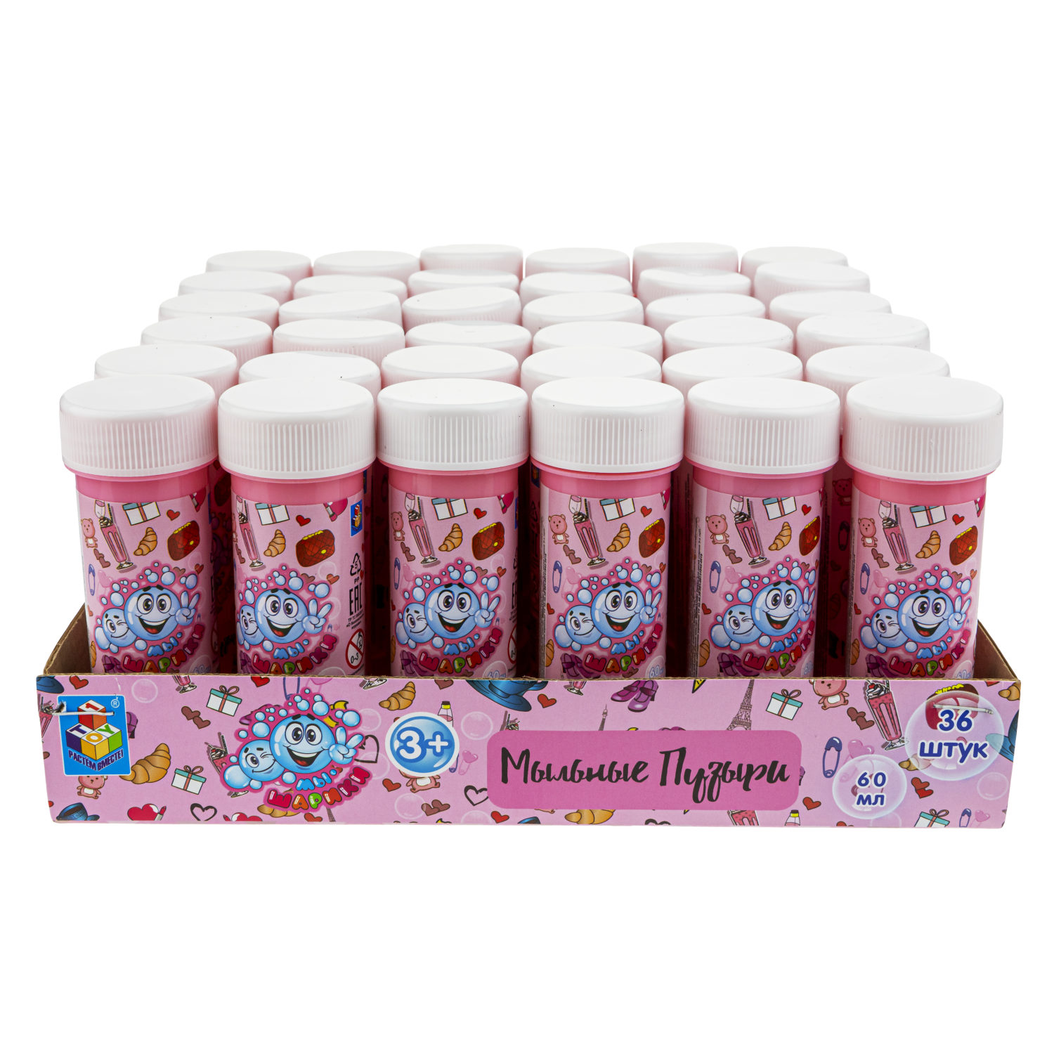 Мыльные пузыри 1TOY Мы-шарики! Девочки, 60 мл