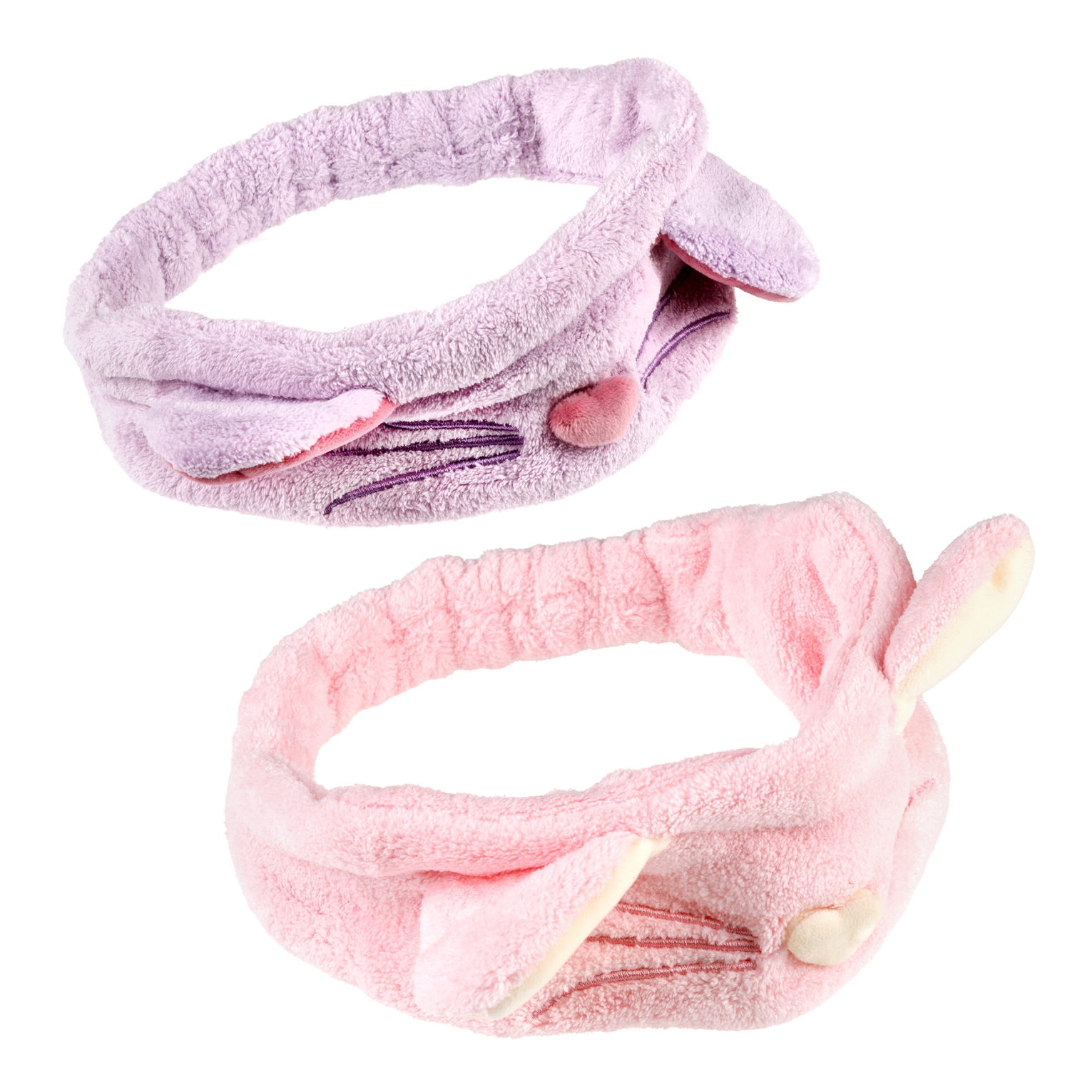 Lukky Fashion косметическая повязка для волос Кошечка, 2 цвета в ассортименте: розовый, сиреневый