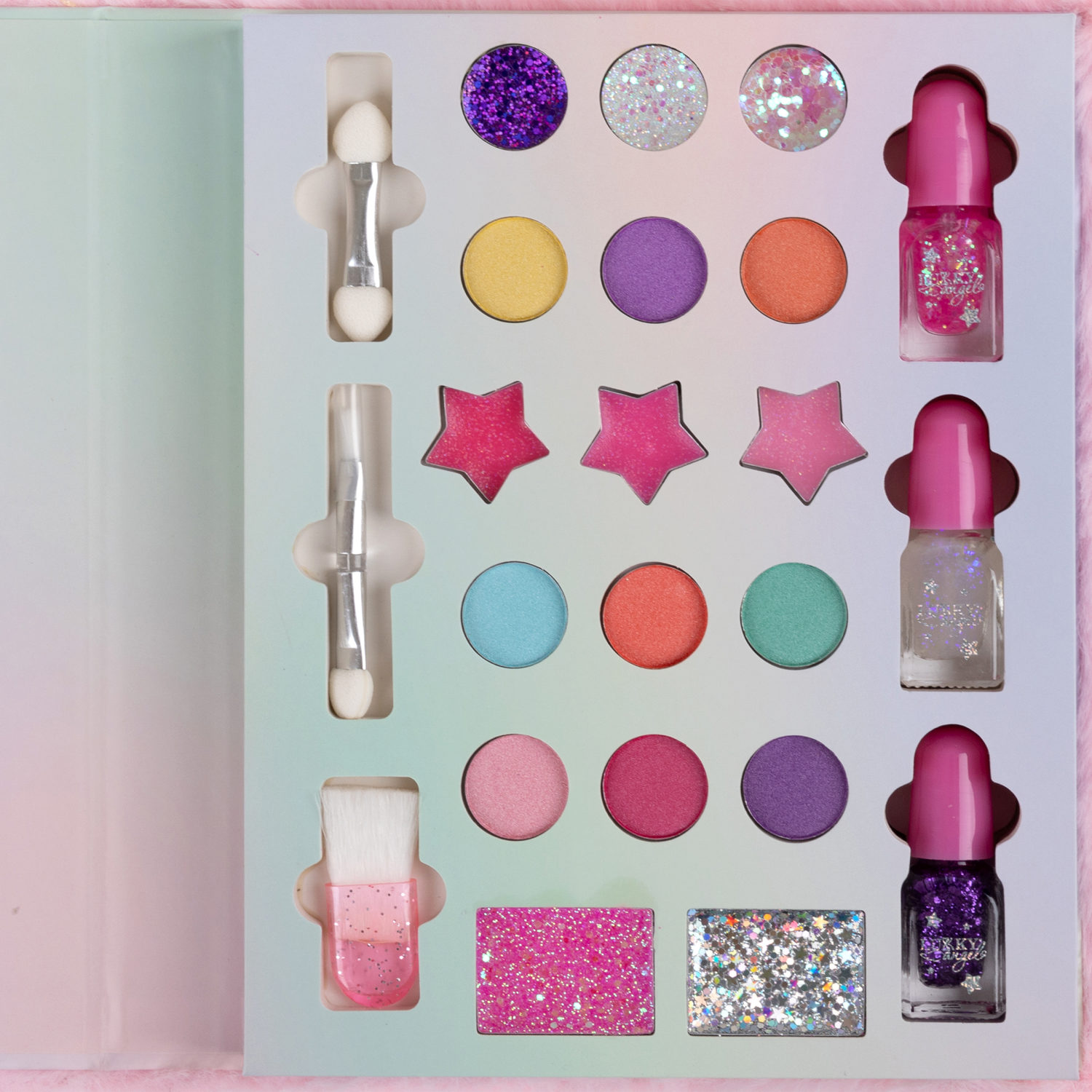 Набор детской декоративной косметики Lukky Angel Бьюти Кьюти для макияжа век, губ, лица, маникюра и педикюра