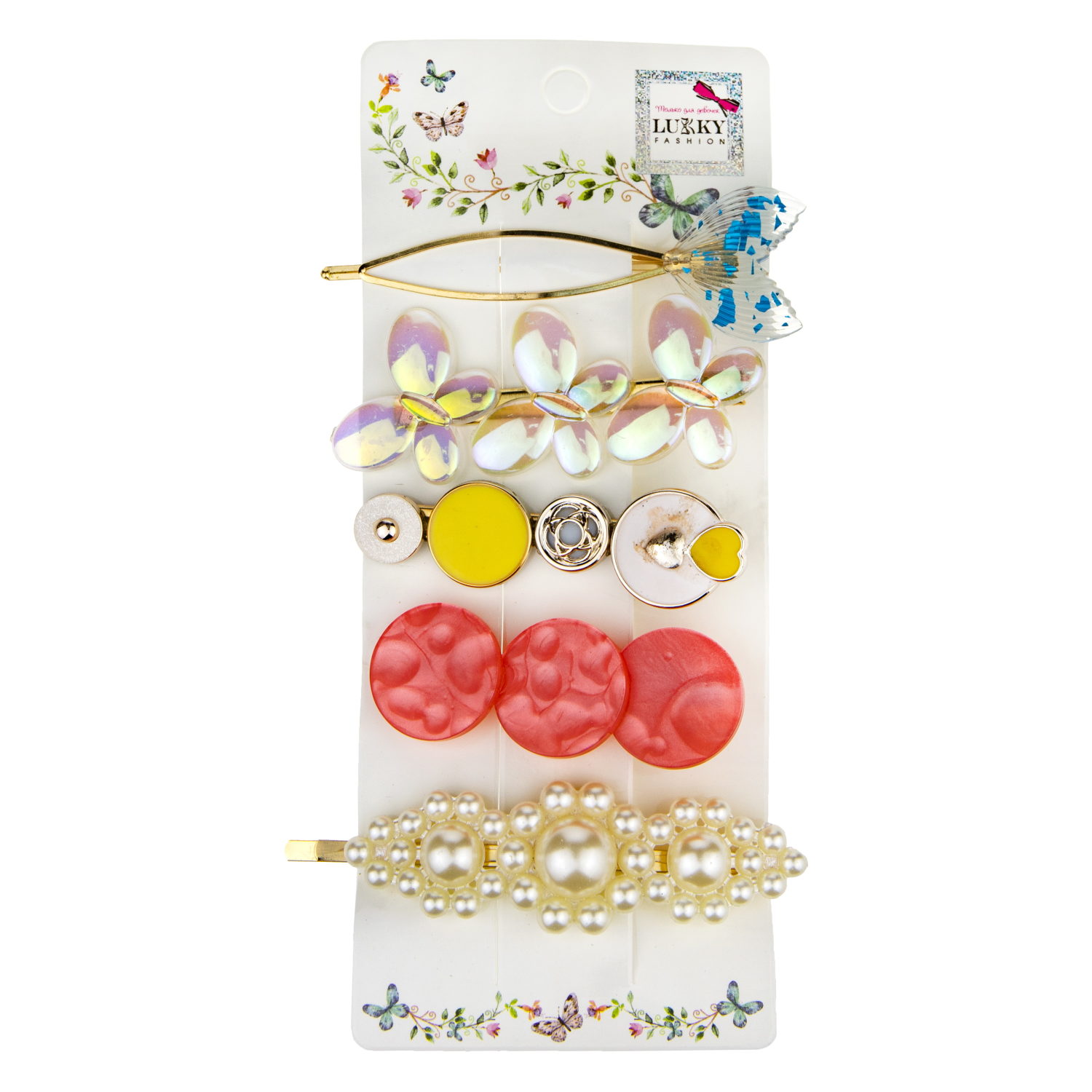 Lukky Fashion набор из 5ти заколок