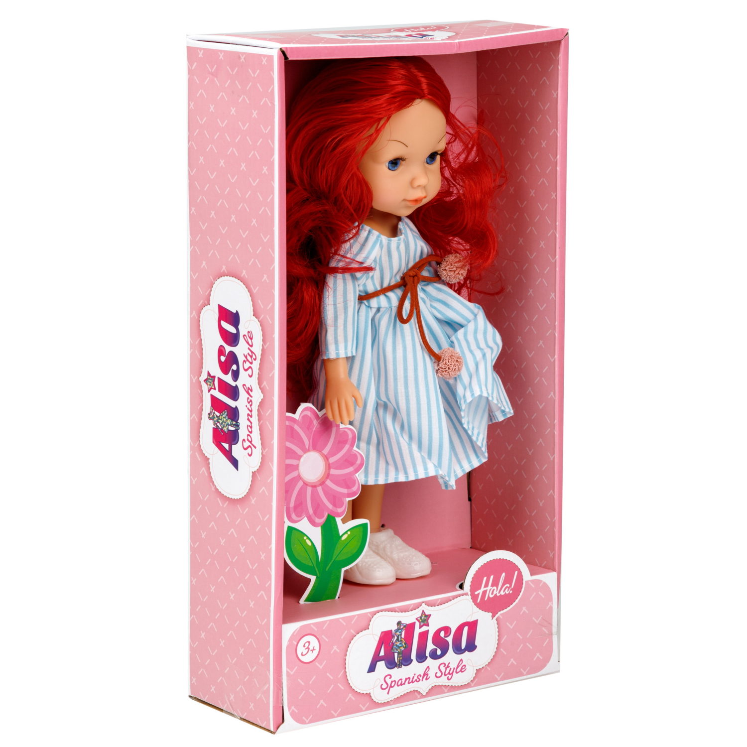 Кукла для девочки 1TOY Alisa испанский стиль, с длинными волосами, маленькая, 23 см