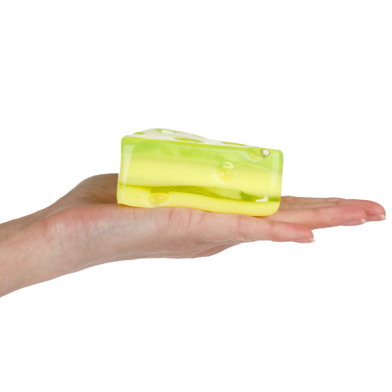 Игрушка-антистресс 1TOY Крутой замес Супергель «Сыр», зеленый