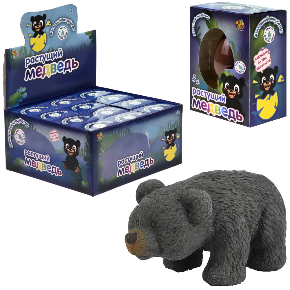Набор для выращивания 1TOY Домашний инкубатор, растущая игрушка Медведь