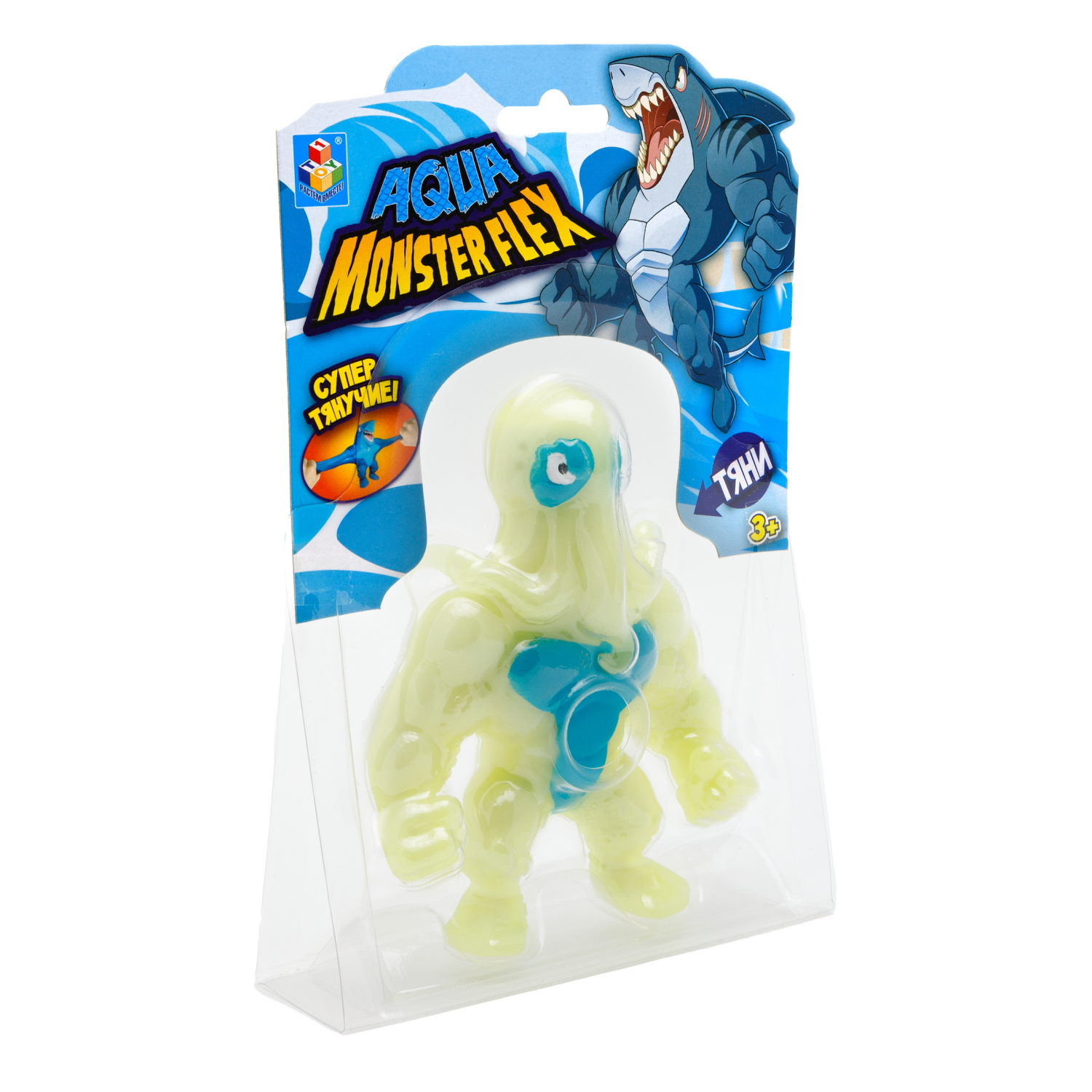 1Toy Игрушка для мальчика, тянучка монстр MONSTER FLEX AQUA, антистресс, 14 видов в ассортименте